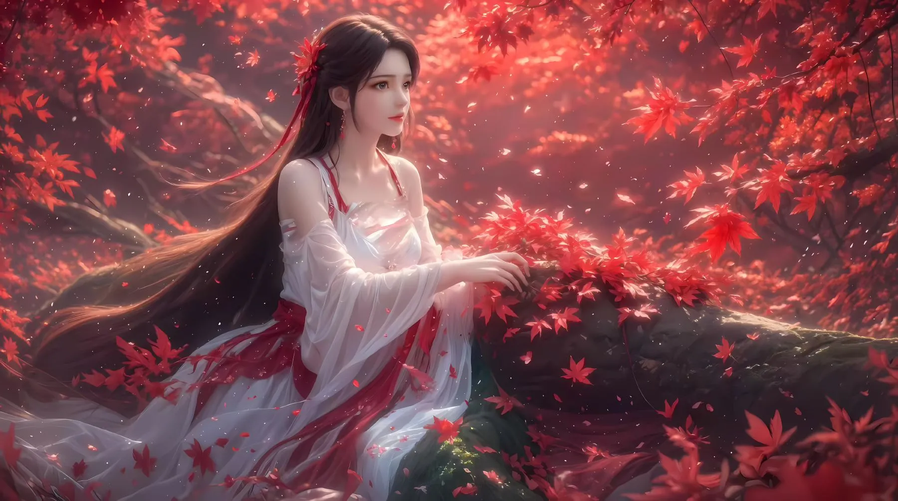 动漫 完美世界 火灵儿 ai绘画 壁纸预览
