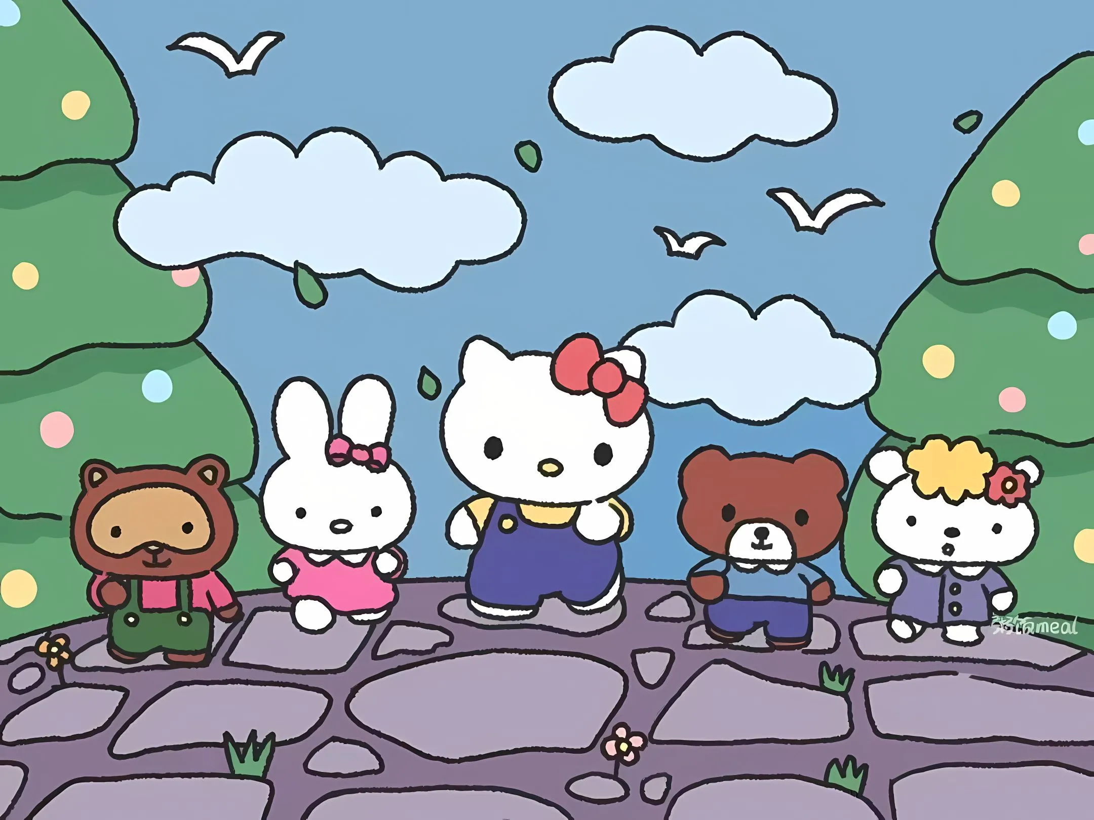 动漫 卡通 三丽鸥 helloKitty 壁纸预览