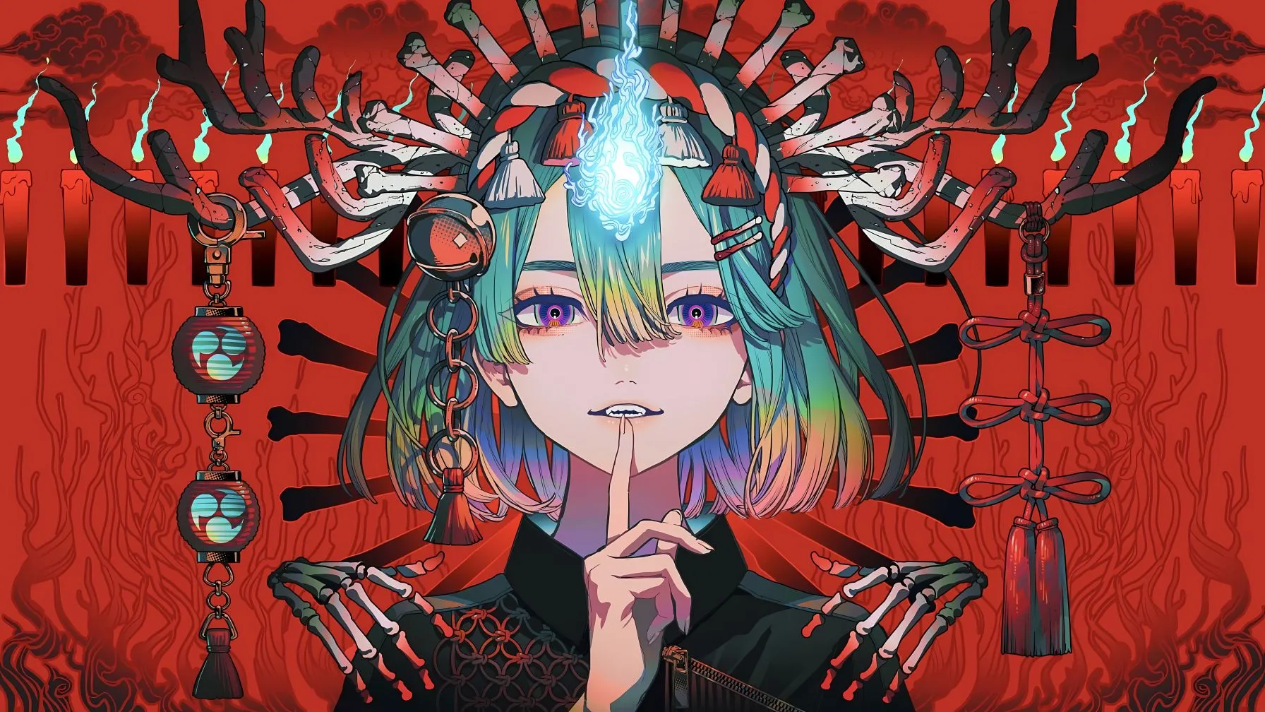 动漫 动漫少女 红色少女 壁纸预览