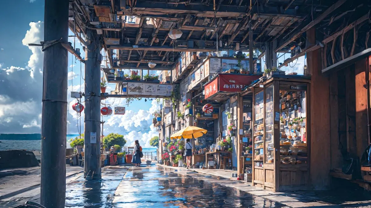 动漫 动漫场景 治愈 唯美 壁纸预览