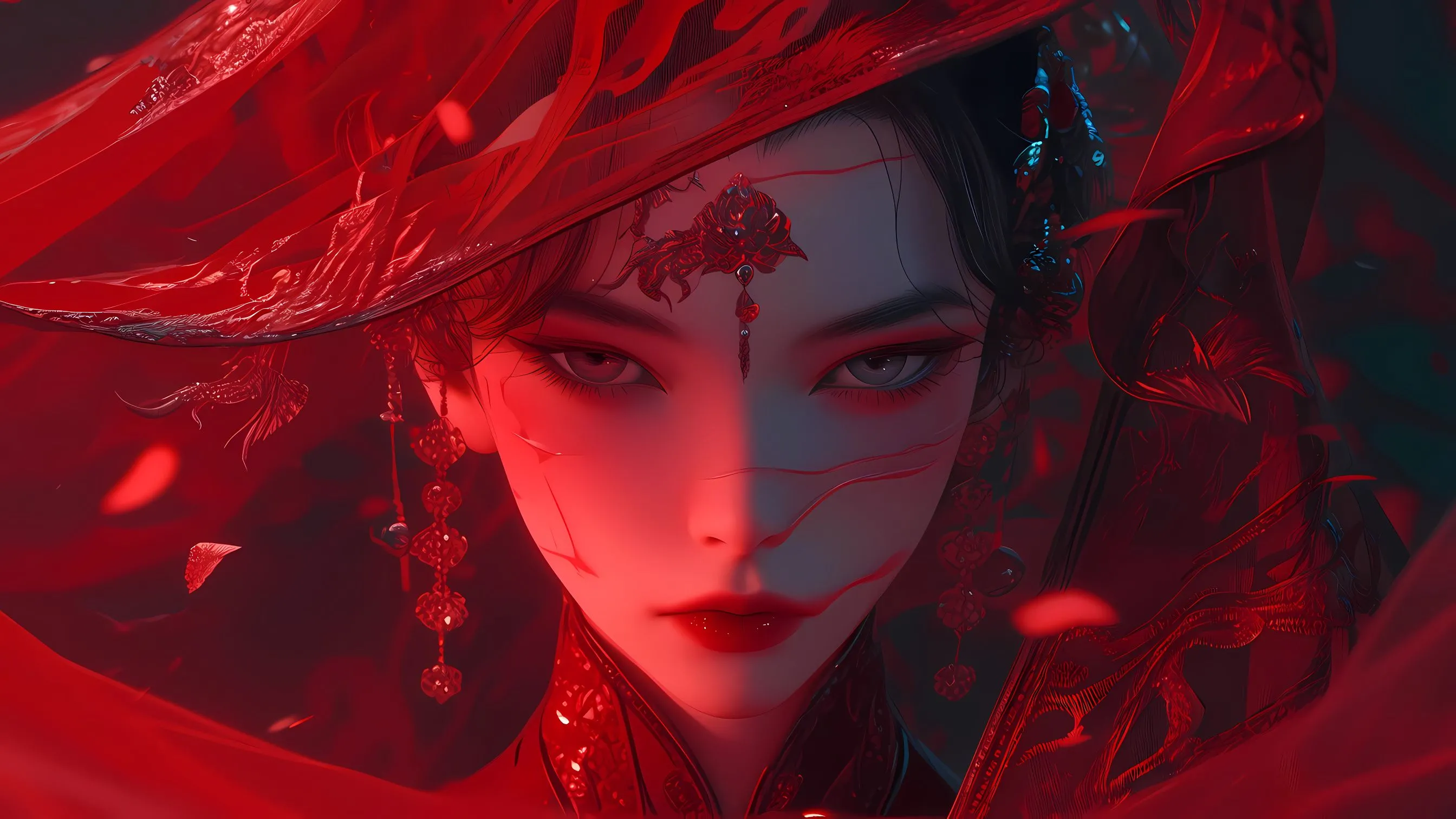 动漫 红妆 新娘 壁纸预览