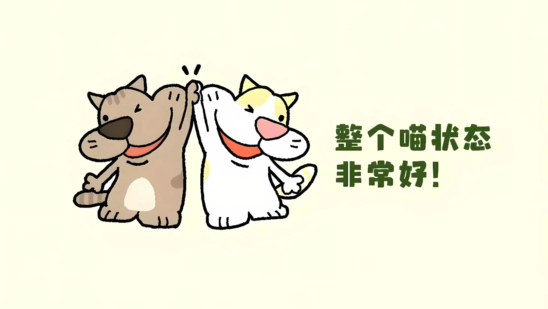 打工人 励志 小猫 文字 壁纸预览
