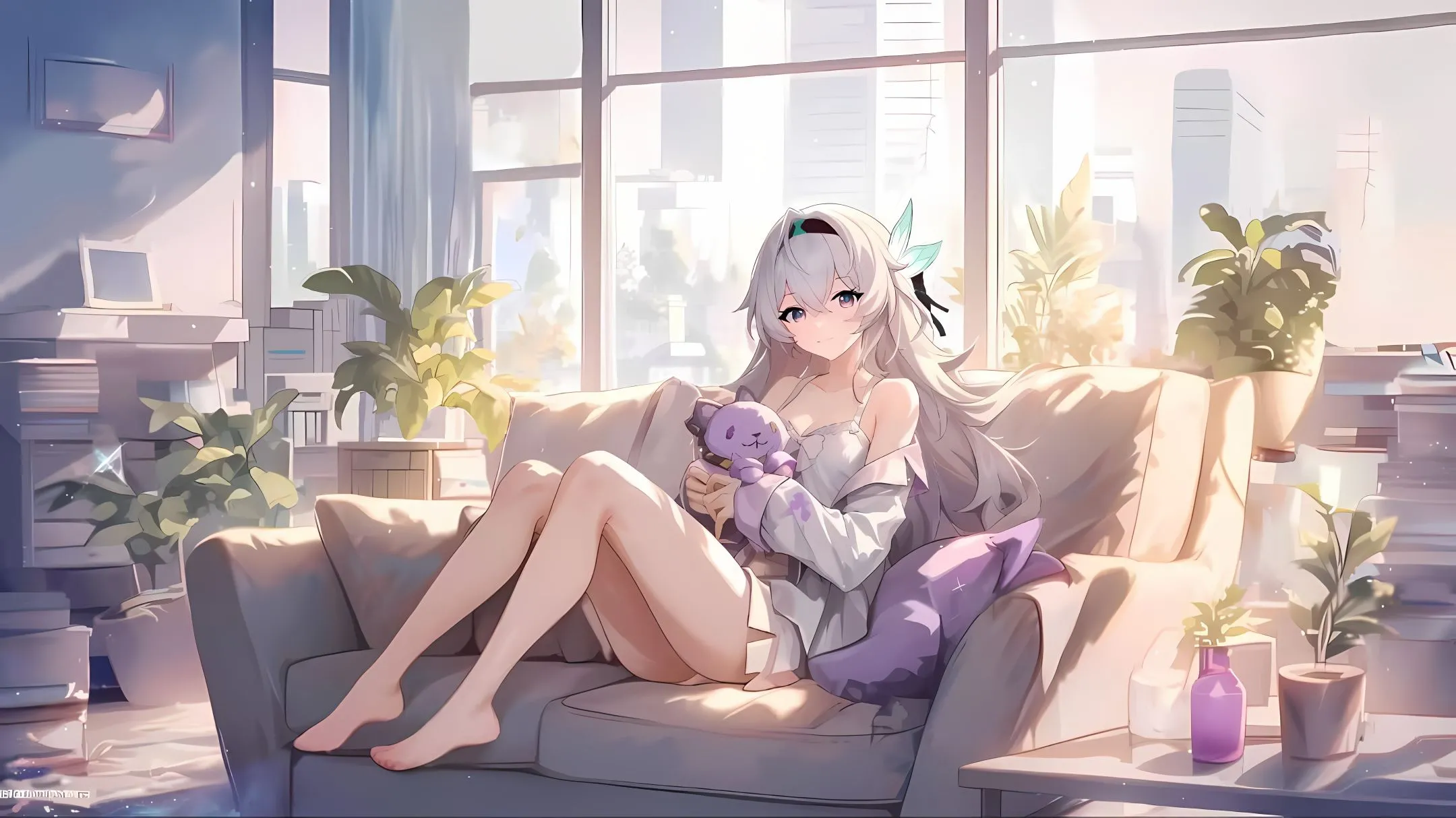 动漫 美女 唯美 ai绘画 壁纸预览