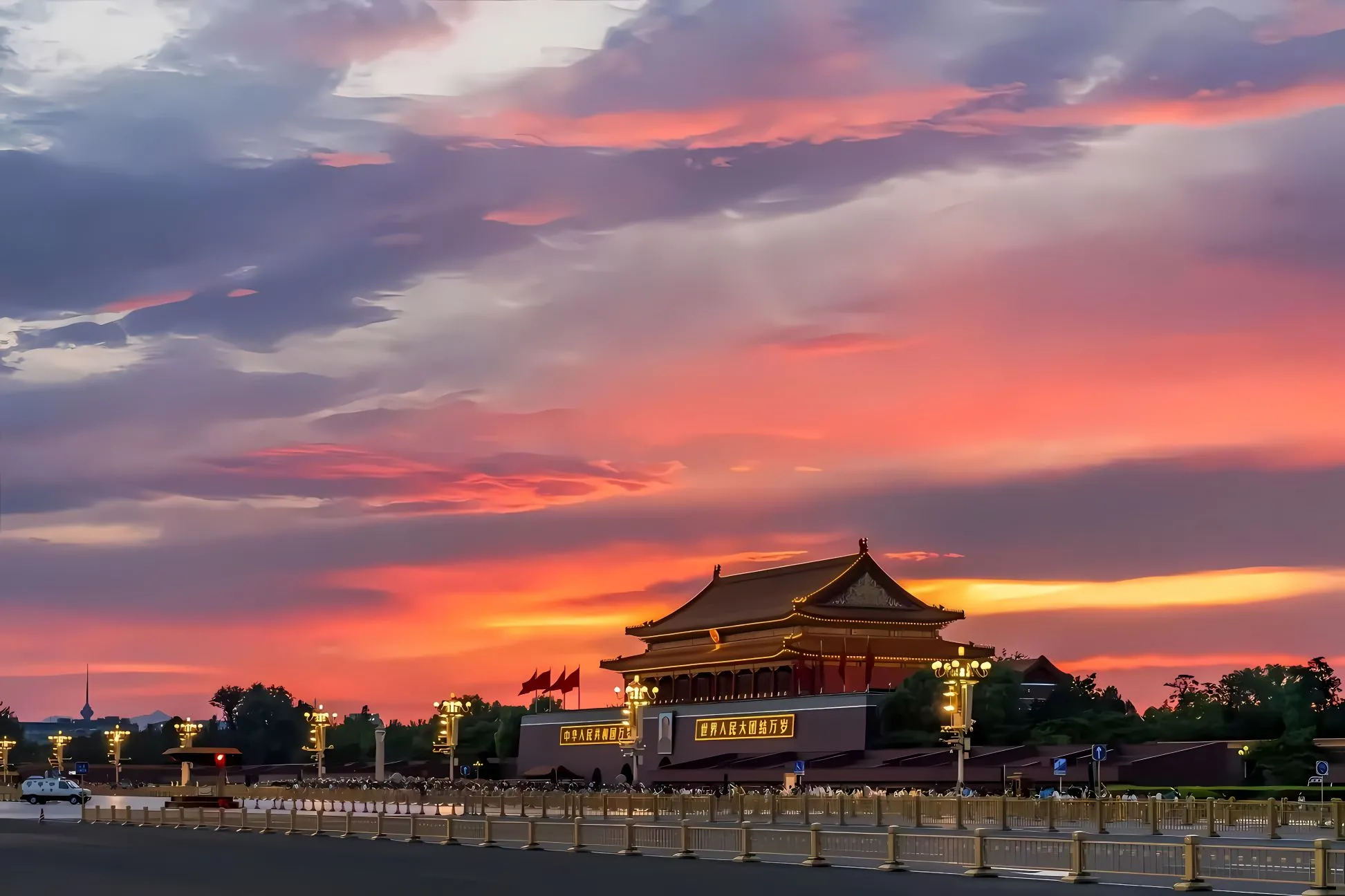 风景 红色 天空 壁纸预览