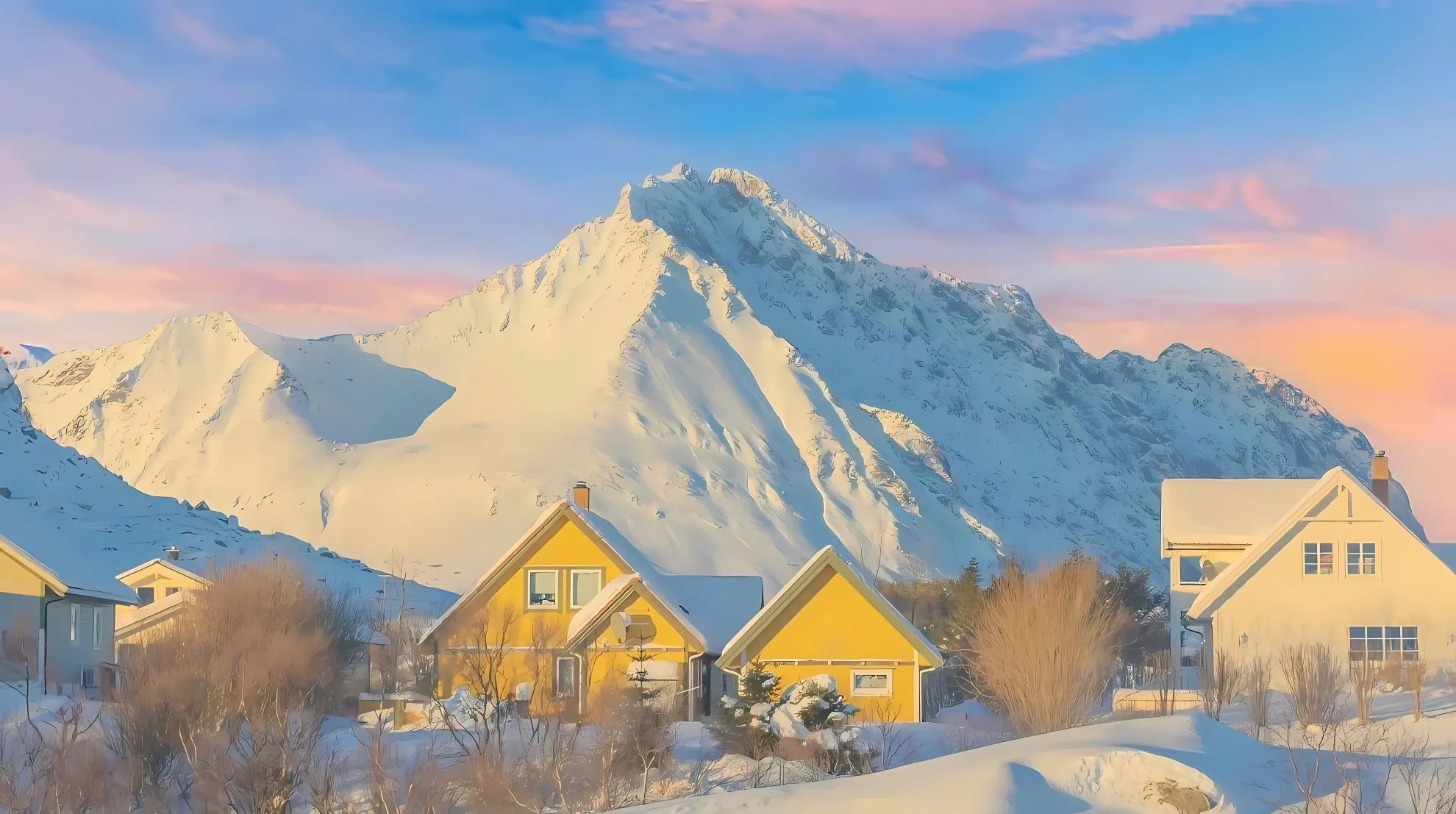 风景 雪山 绝美 氛围感 壁纸预览