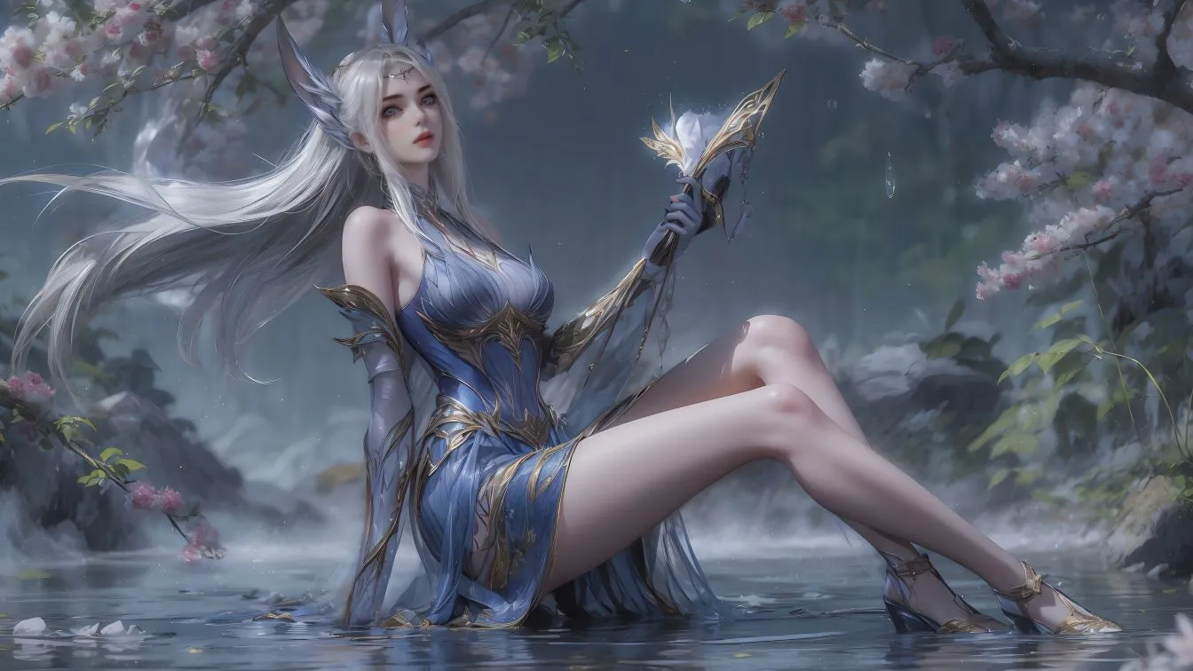 动漫 动漫少女 水中少女 女神 绝美 壁纸预览