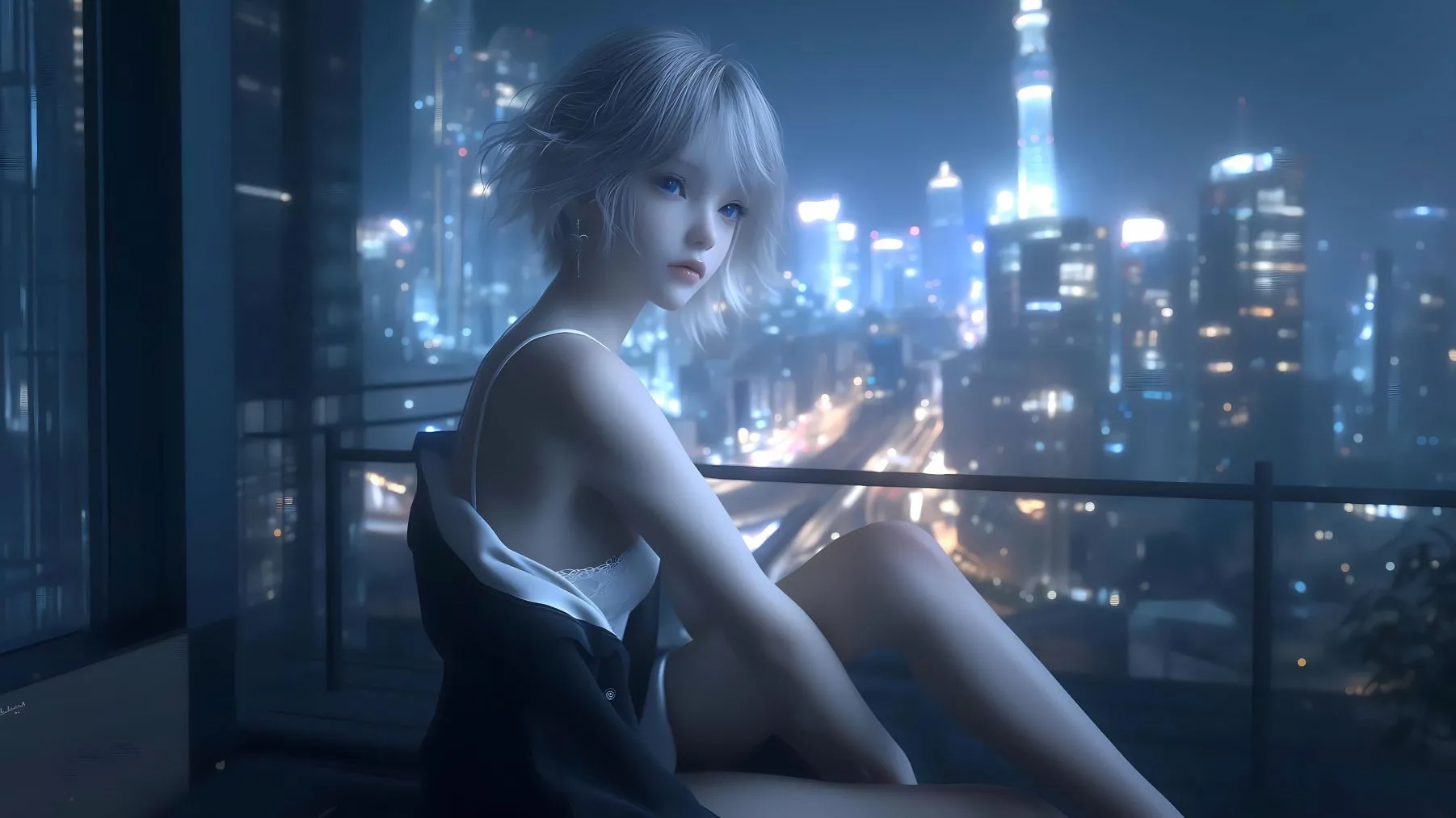 动漫 美女 AI 壁纸预览