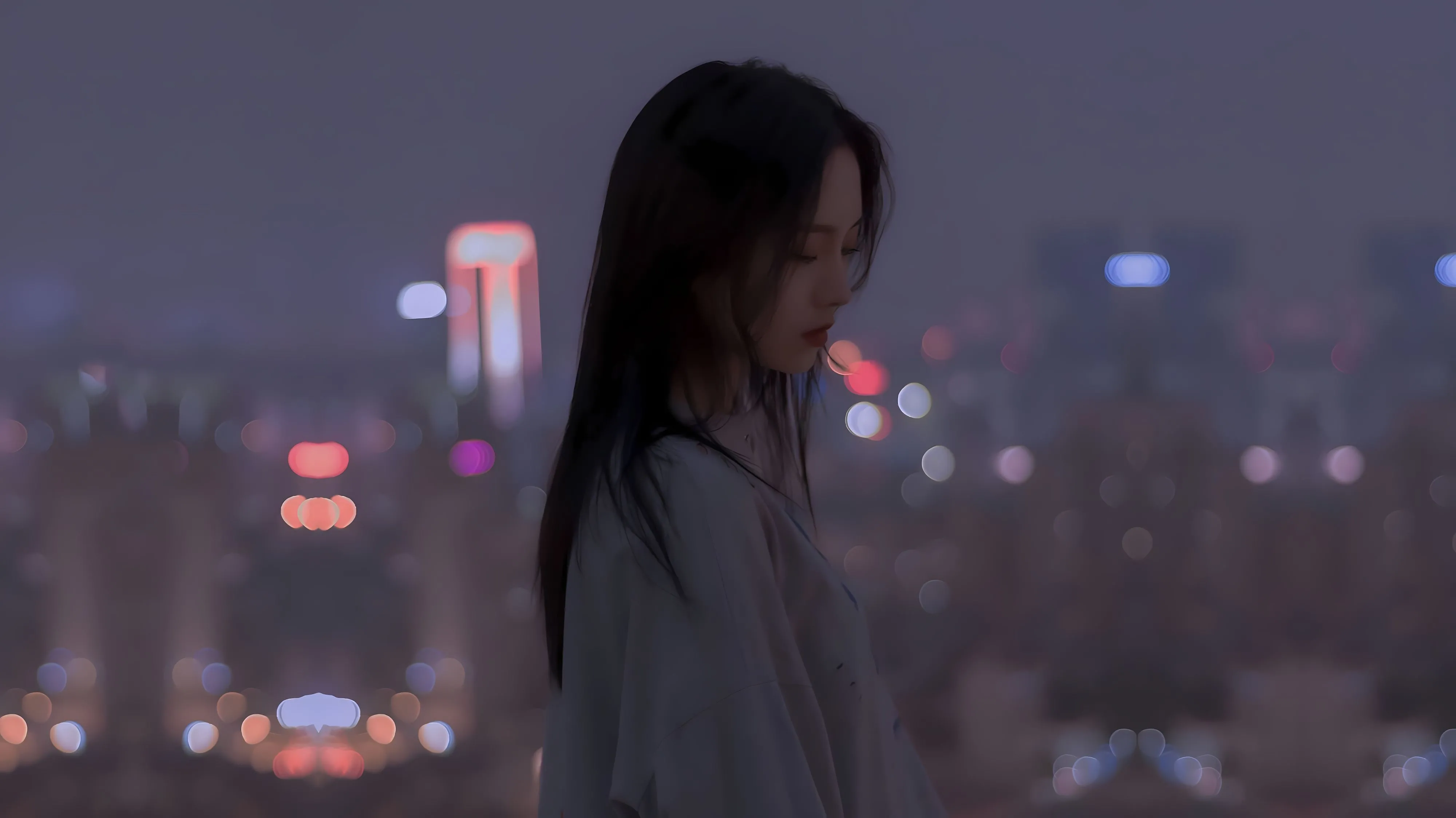 美女 高颜值 氛围感写真 壁纸预览