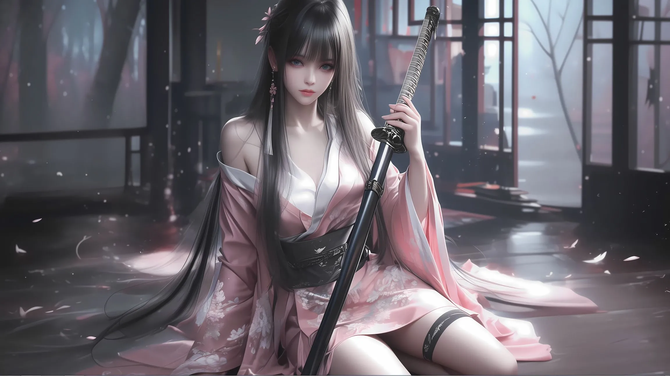 动漫 美女 ai绘画 插画 壁纸预览