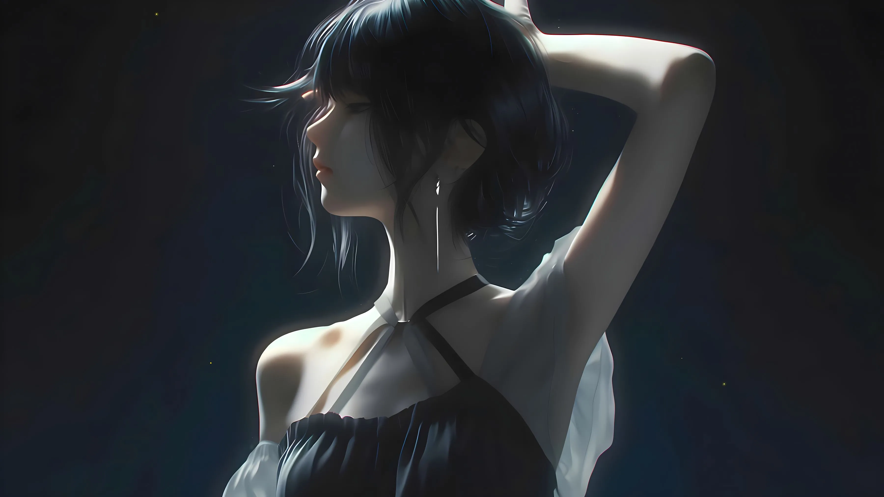 动漫 优雅 动漫少女 温柔知性少女 壁纸预览