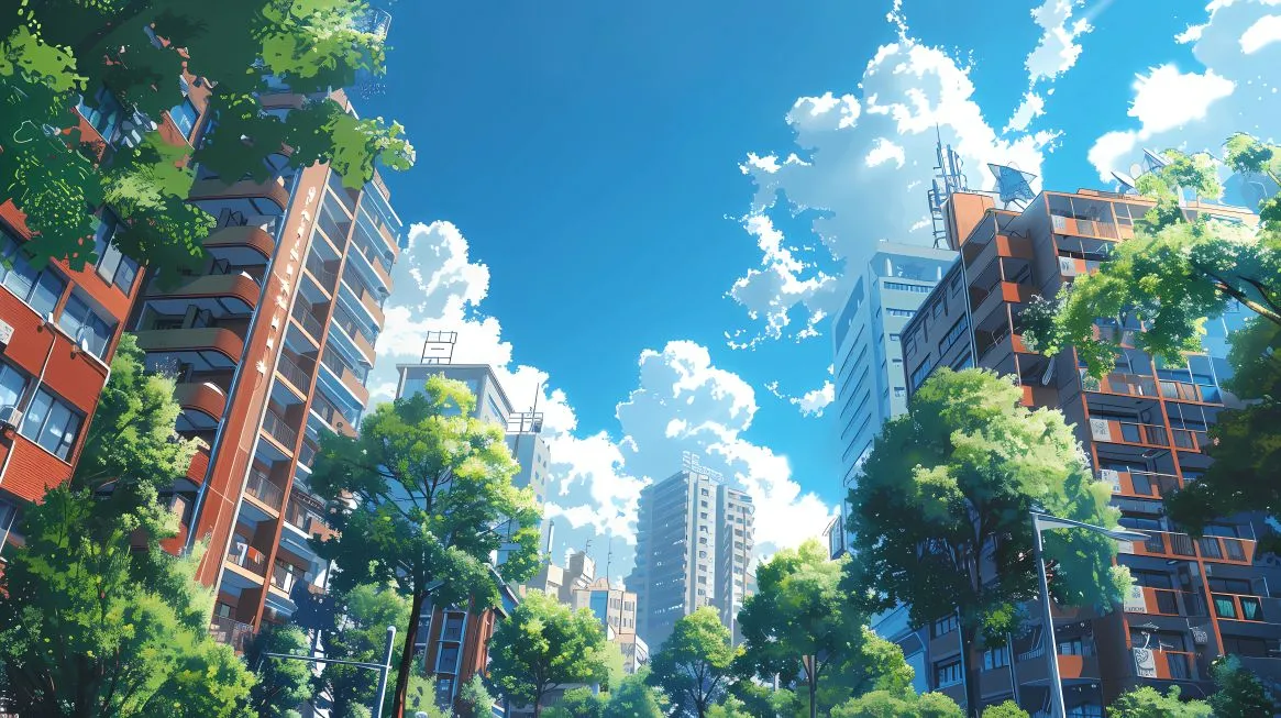 动漫 治愈 动漫场景 绿色 壁纸预览