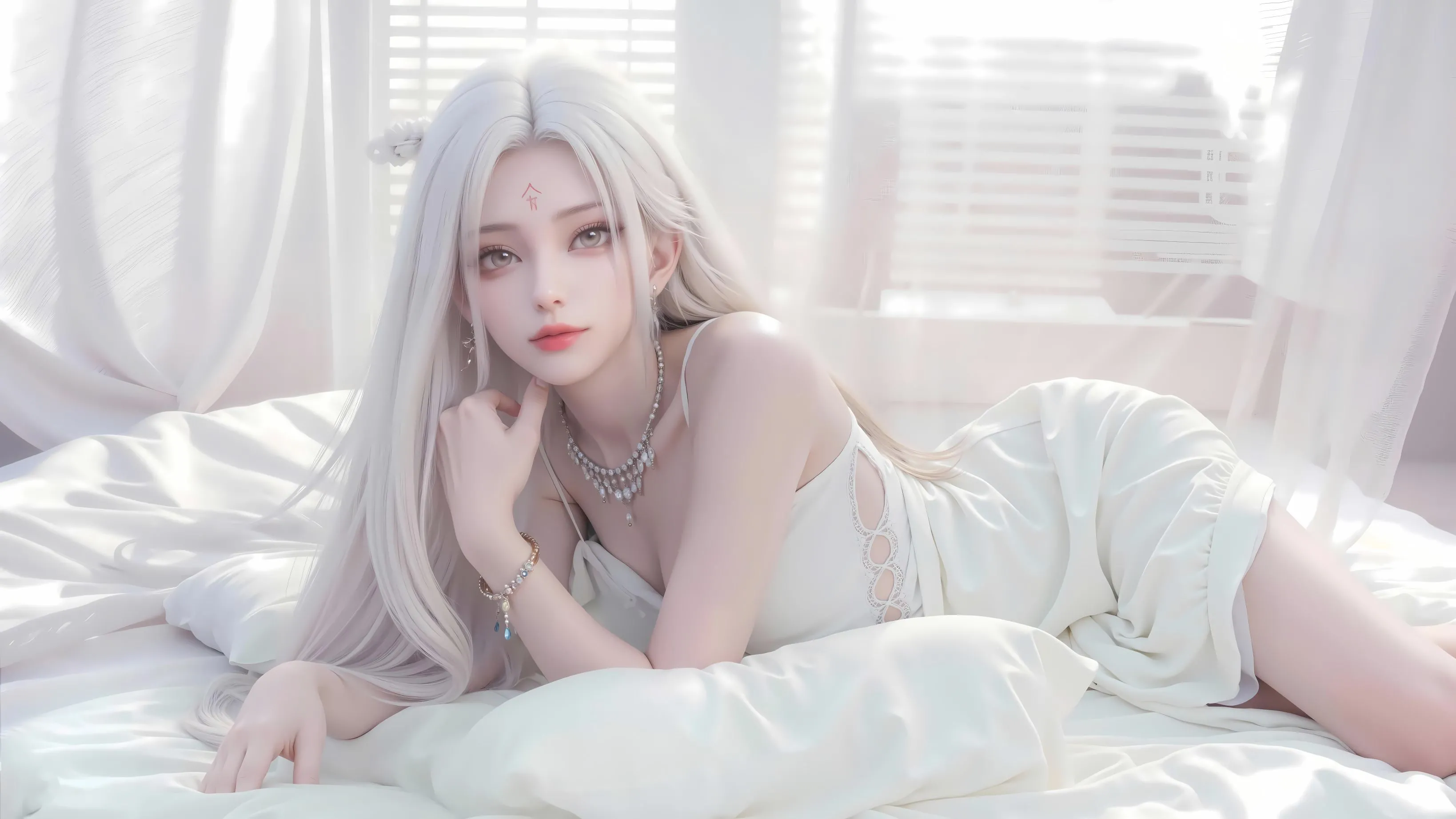 动漫 美女 ai绘画 氛围感 壁纸预览