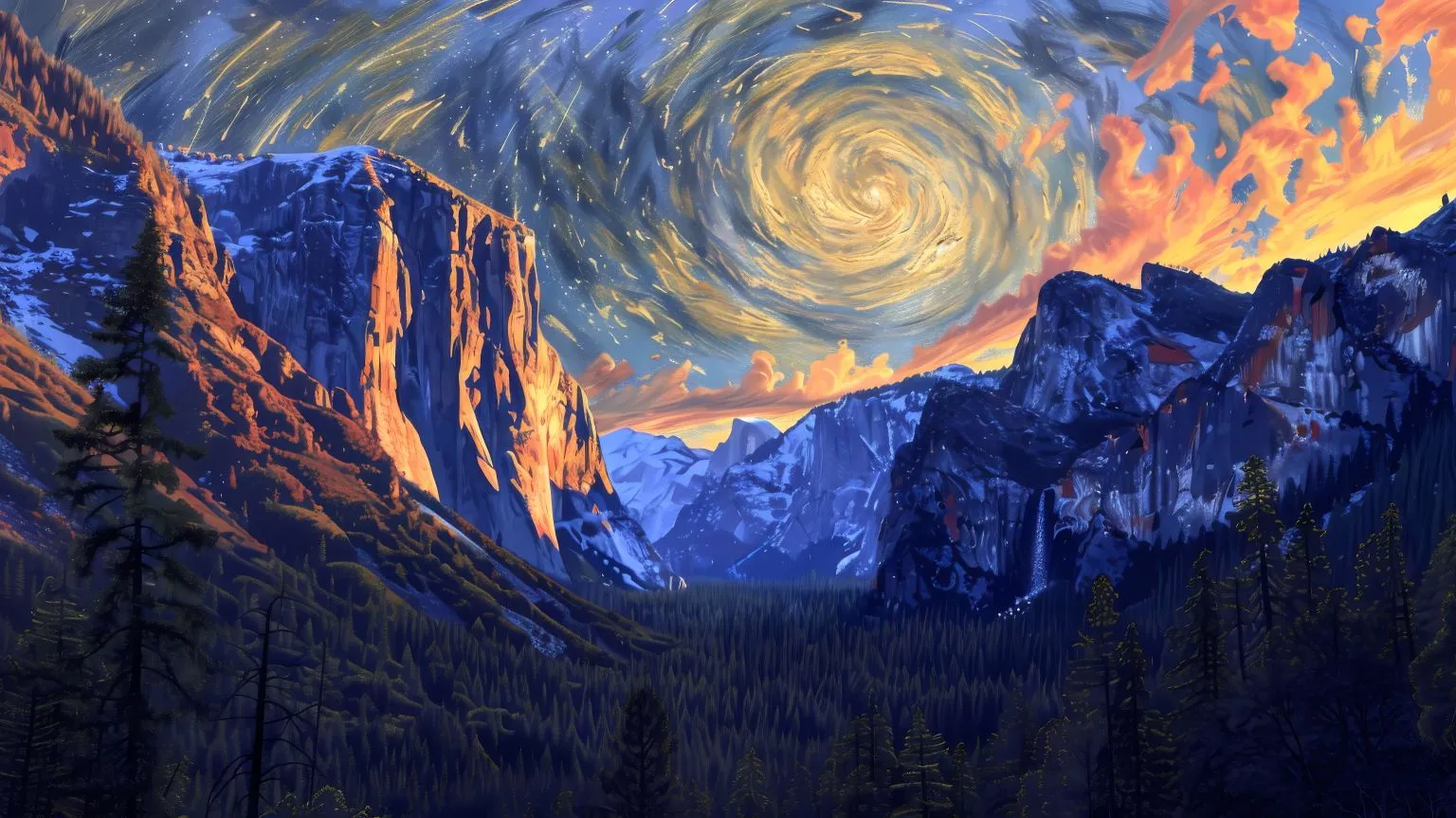 风景 超好看的风景 油画风 唯美 壁纸预览