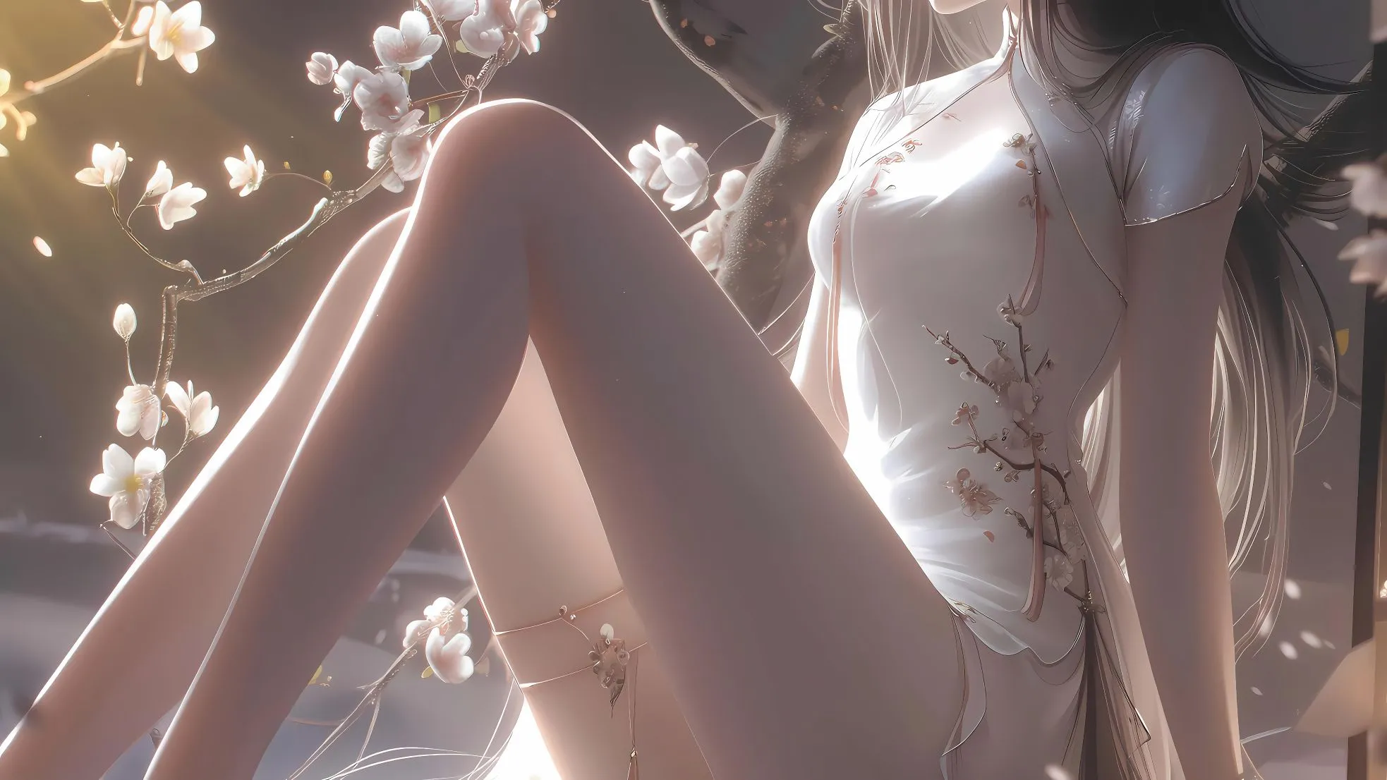 动漫 美女 ai绘画 氛围感 壁纸预览