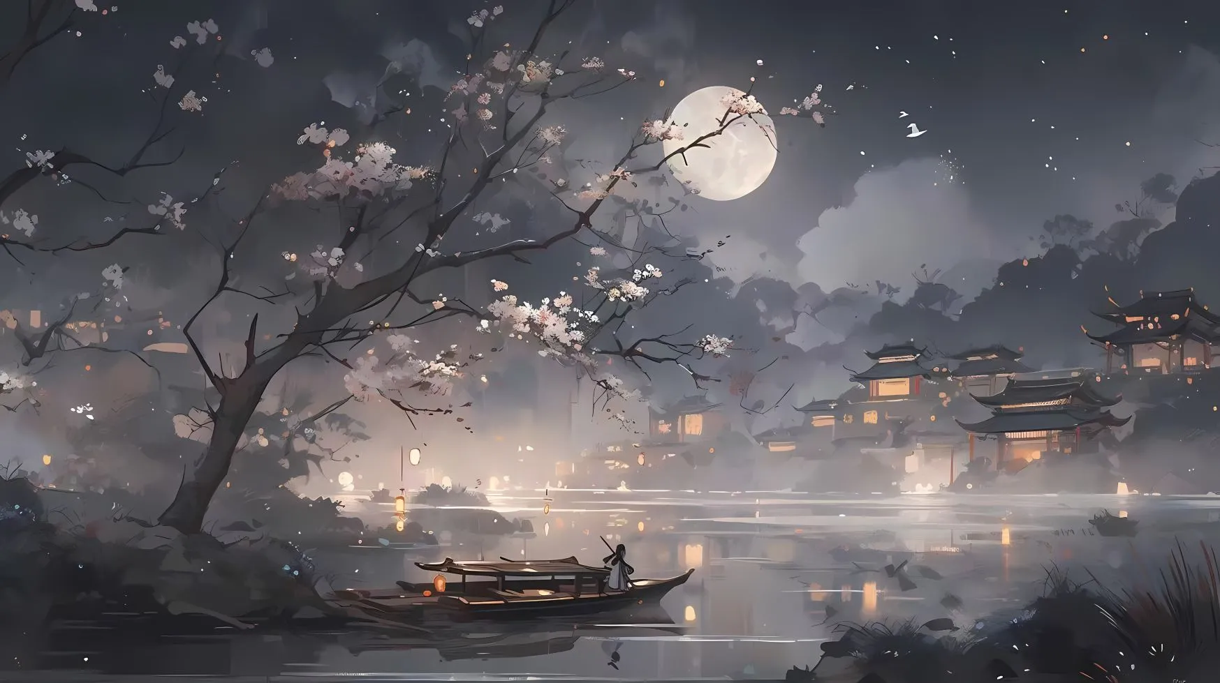风景 月亮 壁纸预览