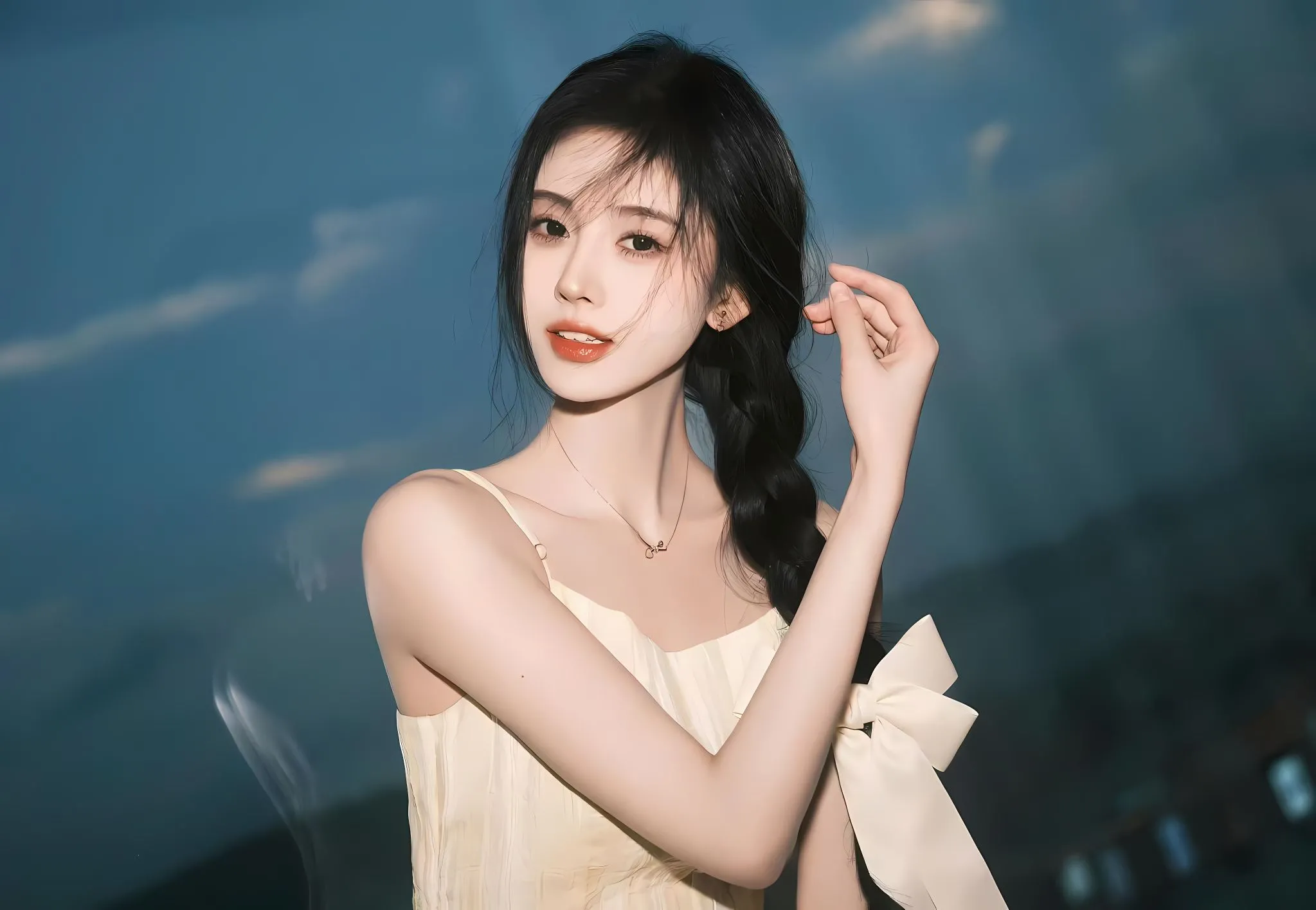 明星 鞠婧祎 氛围感 绝美 壁纸预览