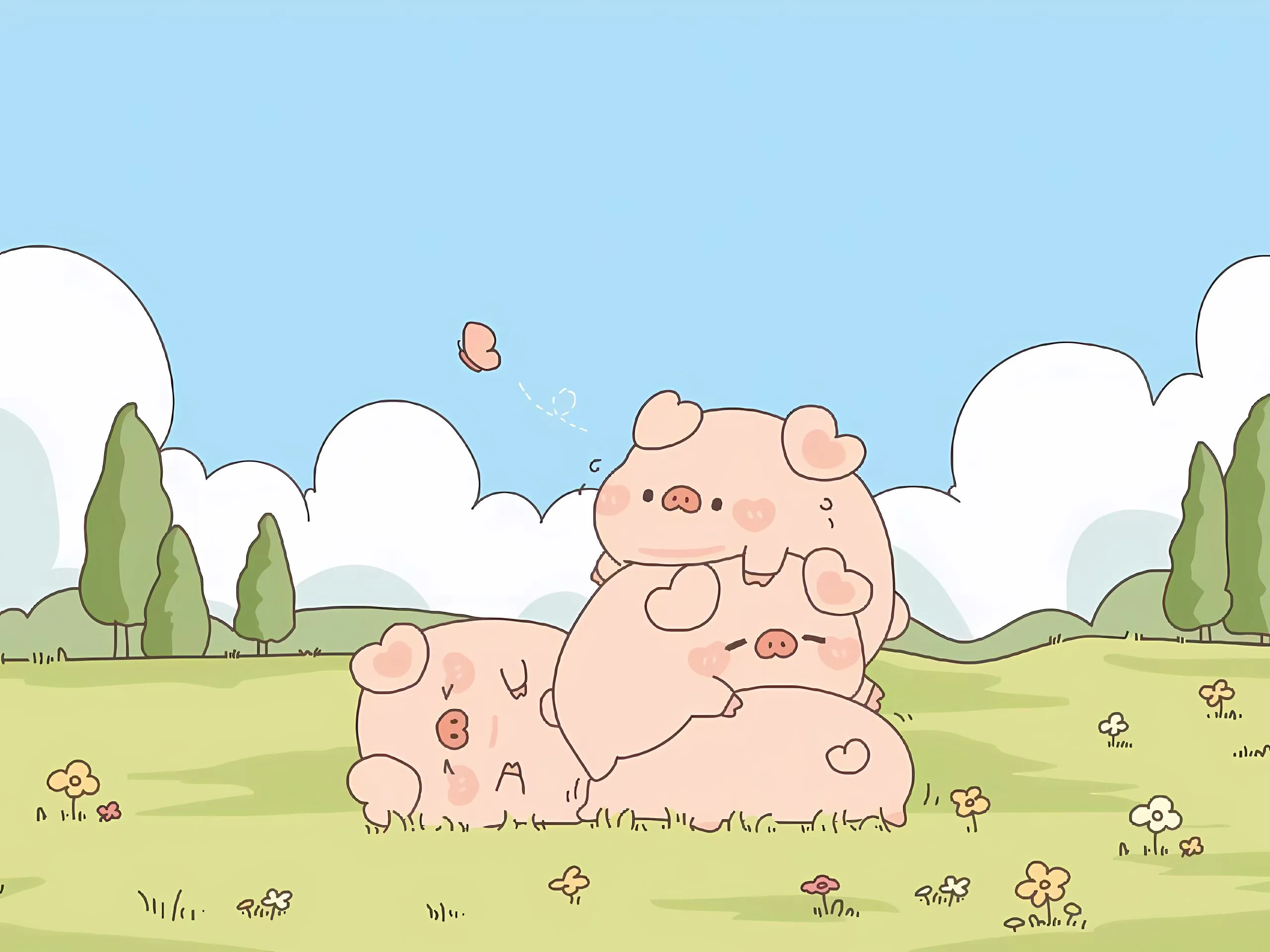 插画 可爱 卡通 治愈 壁纸预览