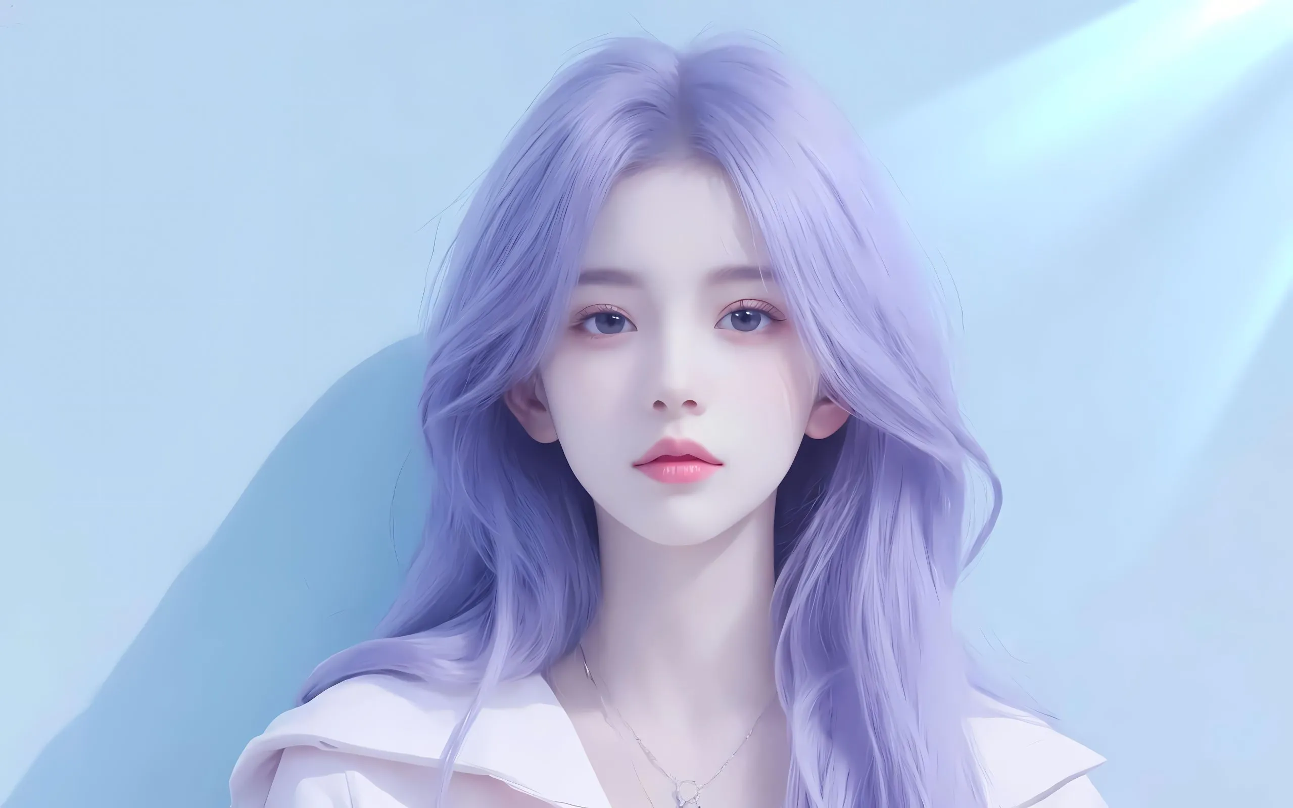 动漫 美女 唯美 紫色 壁纸预览