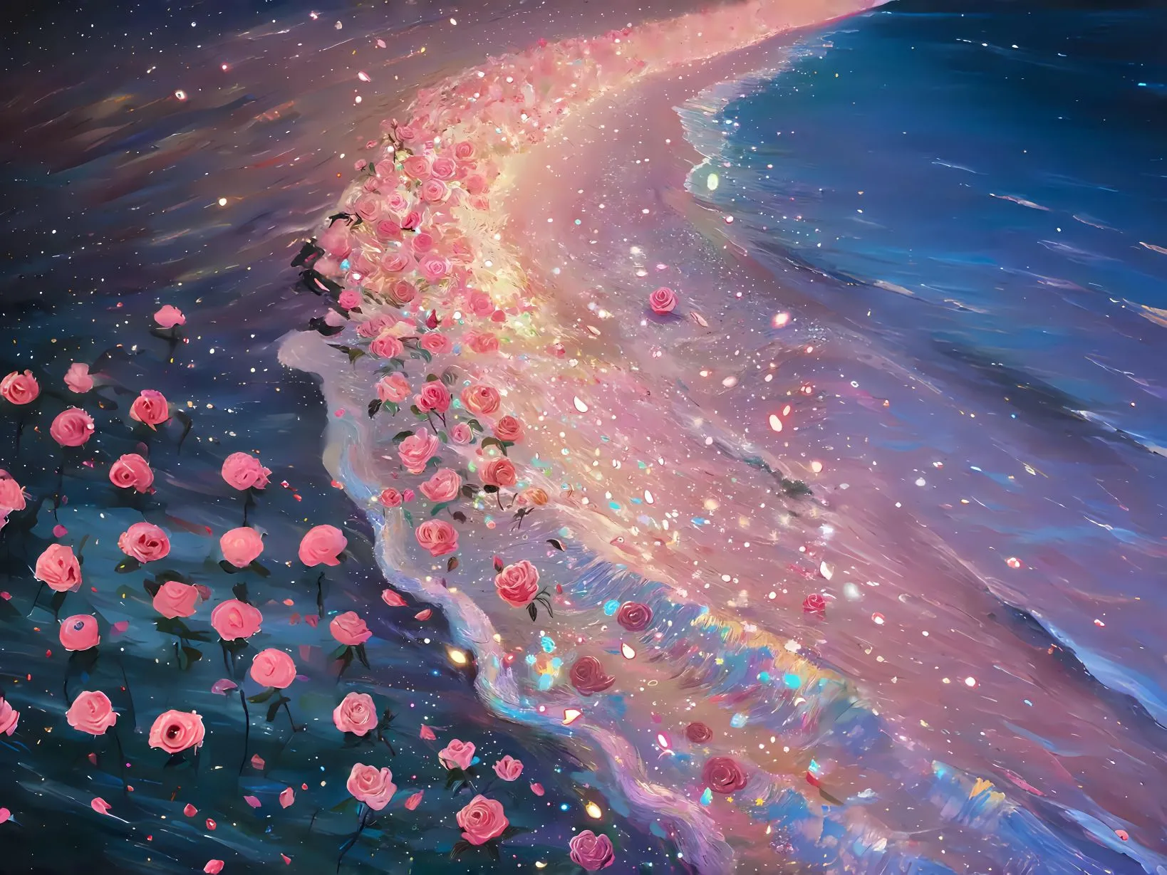 ins风 花海 粉红 唯美 壁纸预览