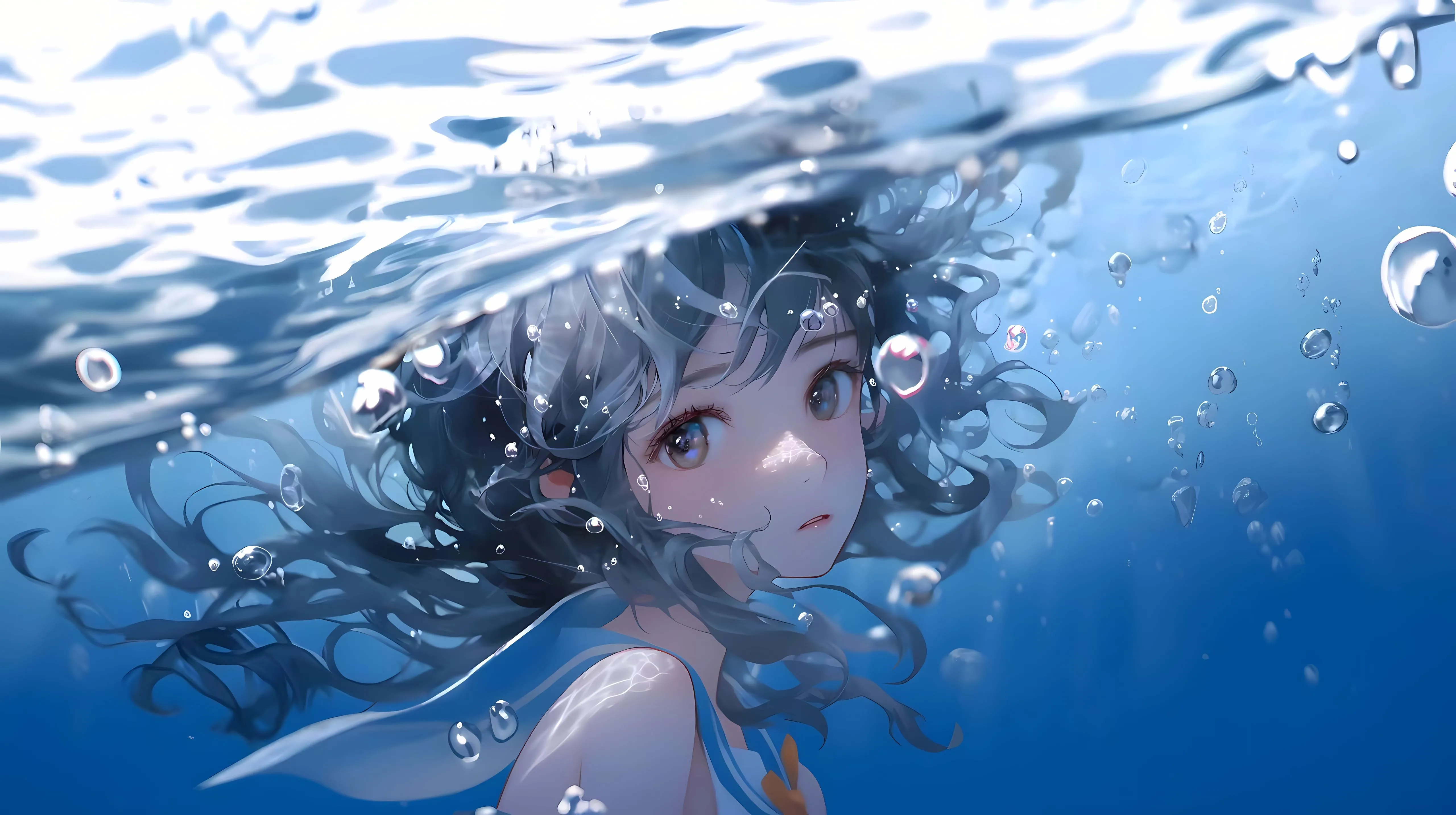 动漫 海底的少女 ins风 壁纸预览