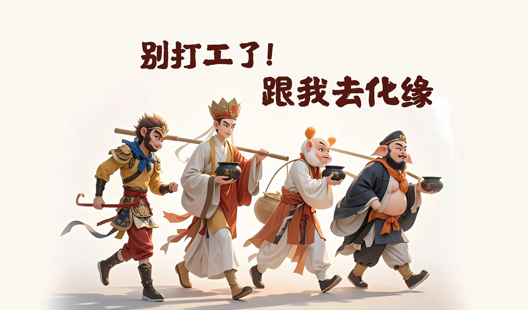 可爱 打工人 西游记 搞怪 壁纸预览