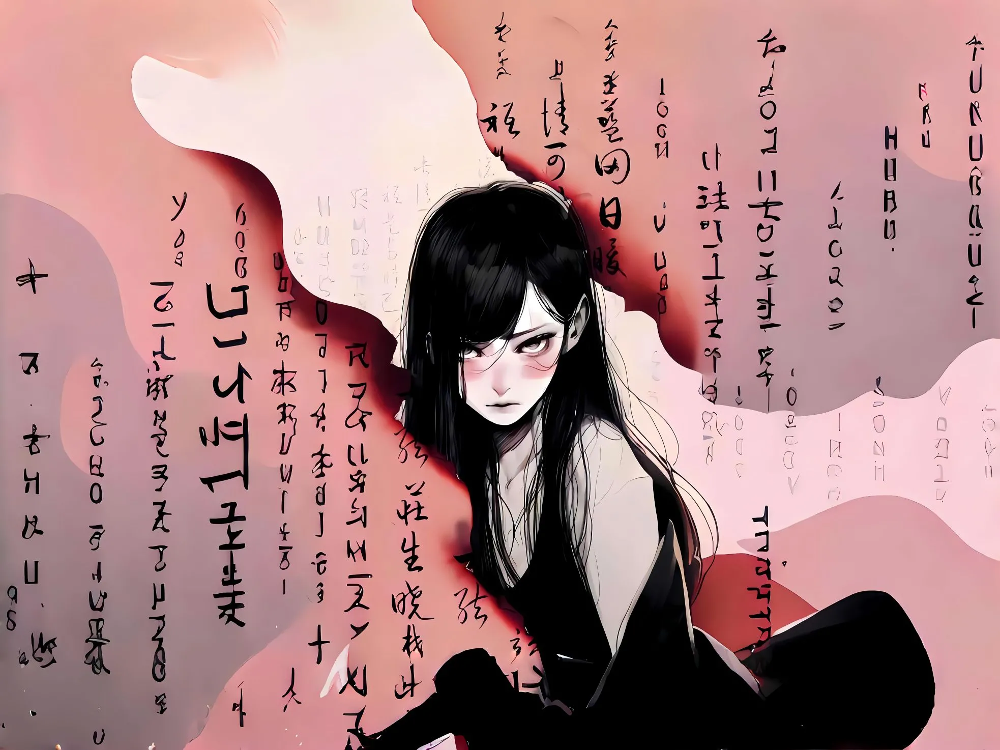 动漫 动漫少女 暗黑系 拽酷 壁纸预览