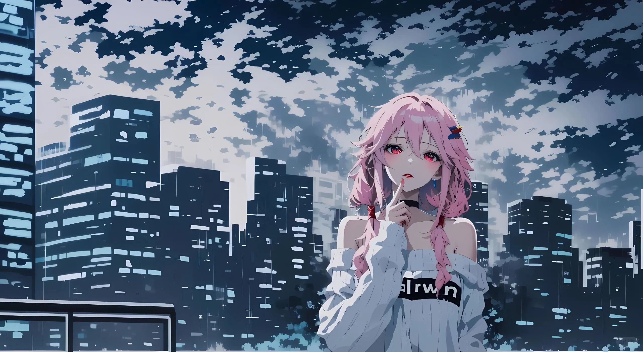 动漫 美女 粉红 壁纸预览
