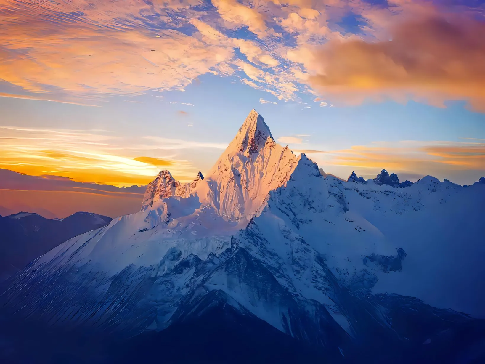 风景 唯美 日照金山 壁纸预览