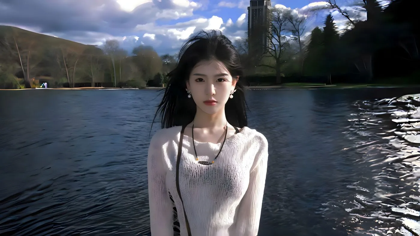 美女 高颜值 氛围感写真 大海 壁纸预览
