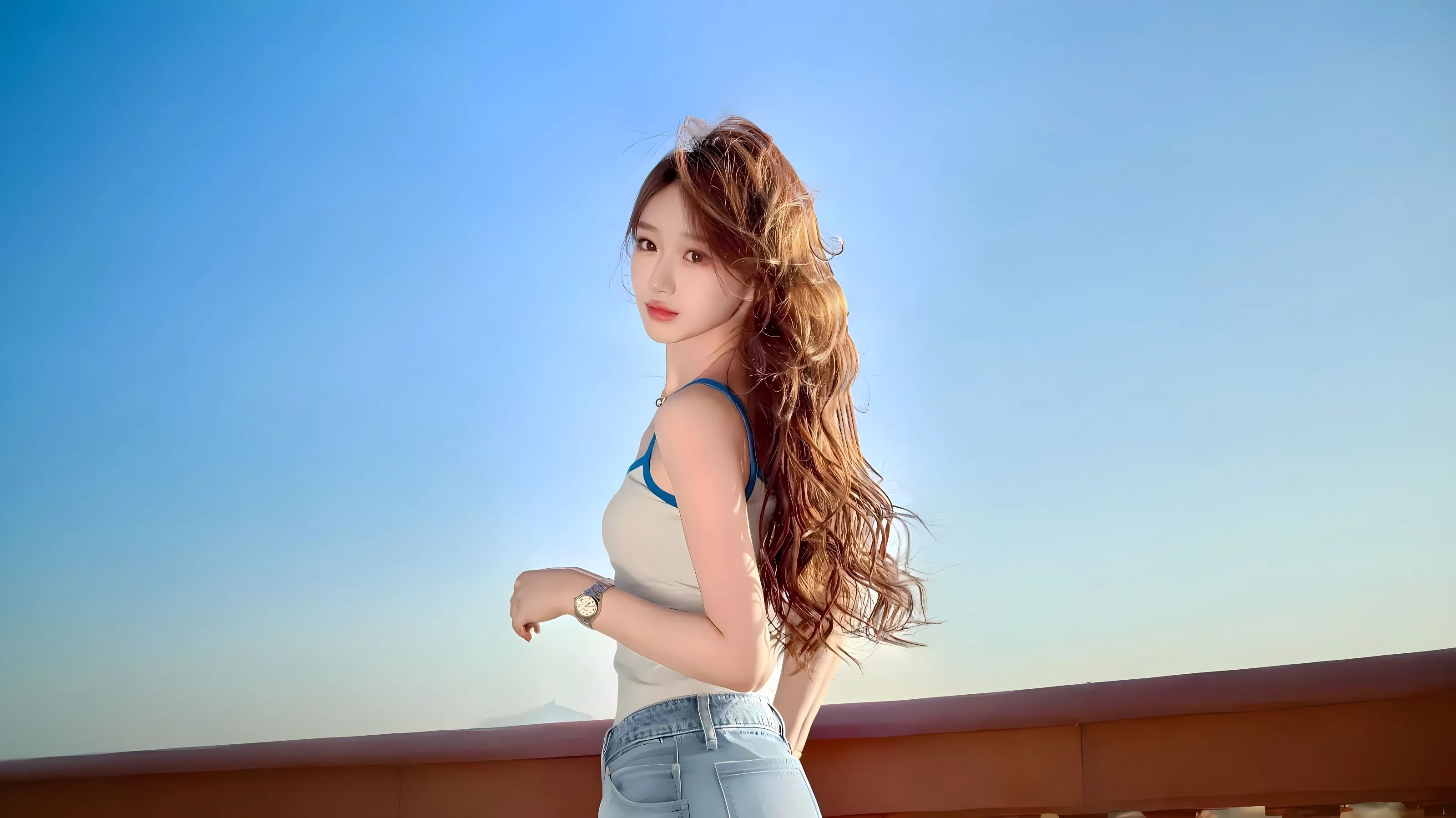 美女 高颜值 氛围感写真 我很满意我自己 壁纸预览