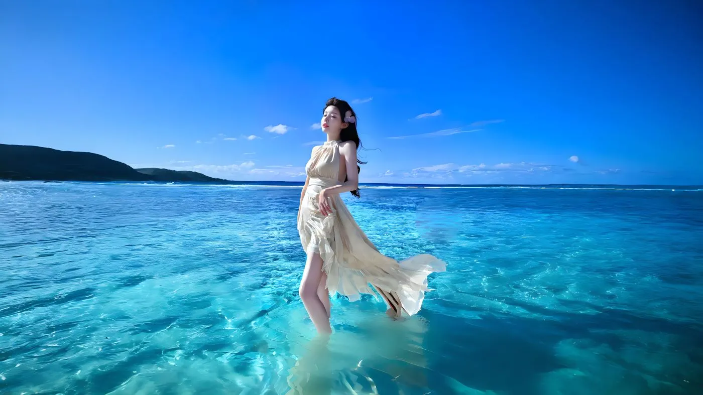 美女 高颜值 氛围感写真 我很满意我自己 壁纸预览