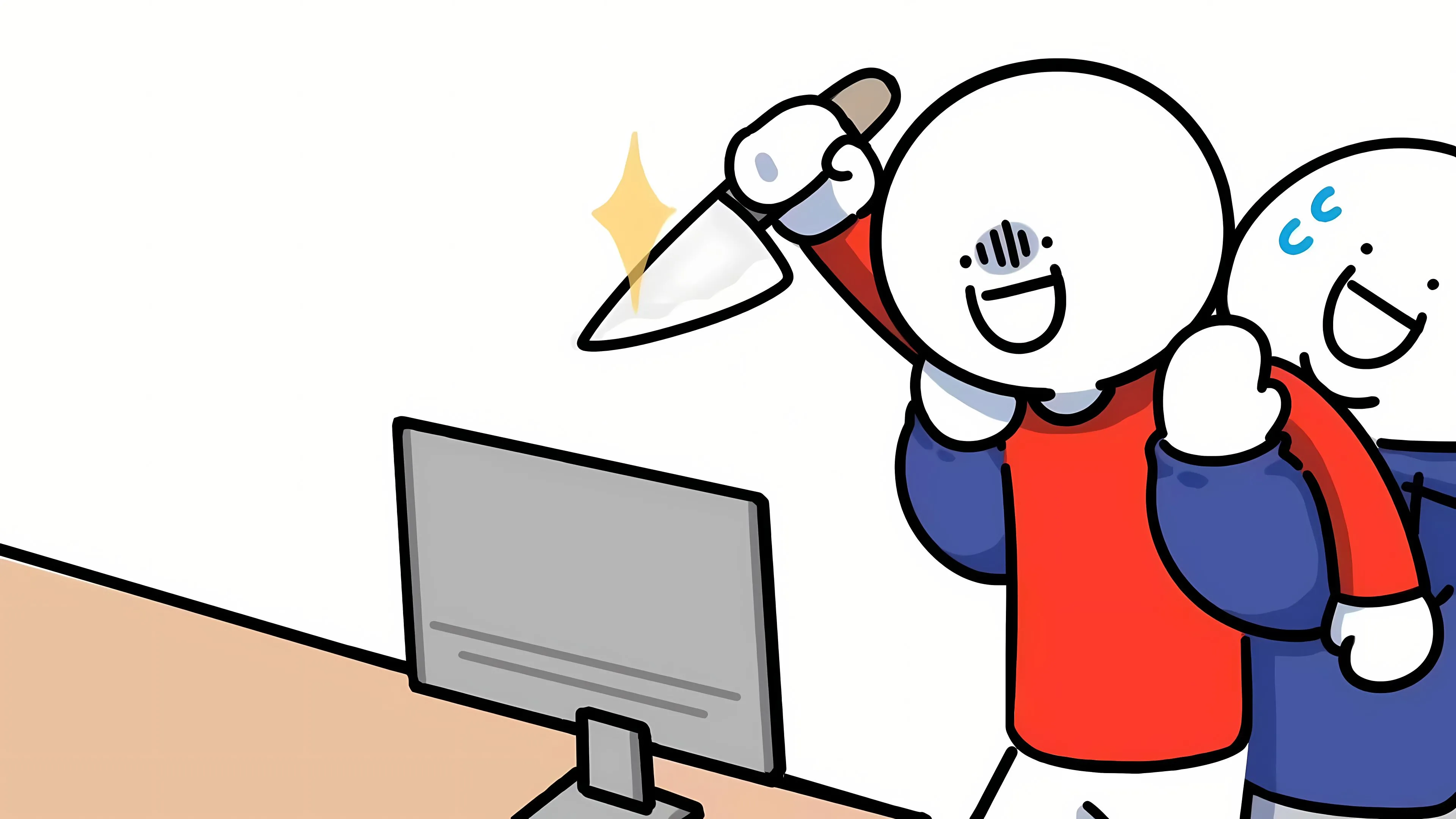 可爱 有趣 搞怪 打工人 壁纸预览