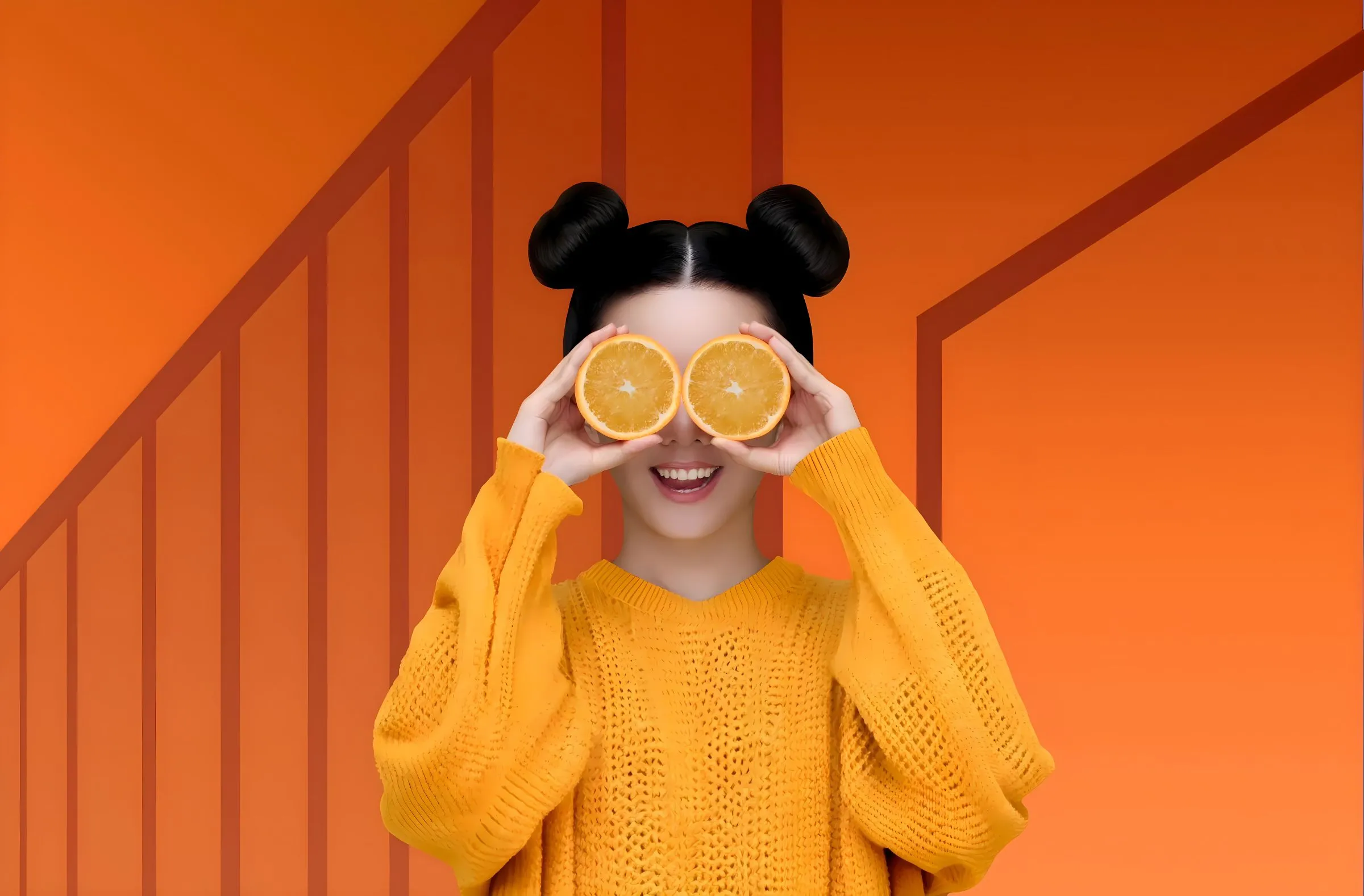 美女 氛围感写真 黄色 壁纸预览