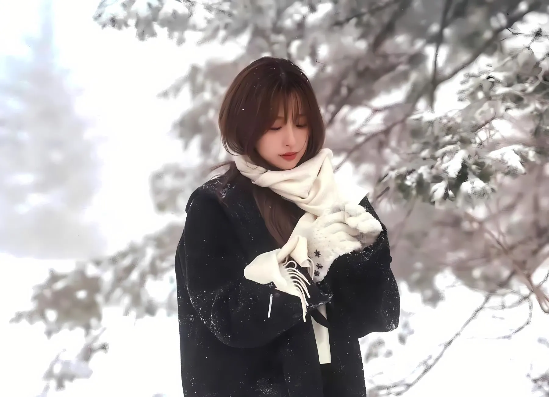 美女 氛围感 虞书欣 壁纸预览