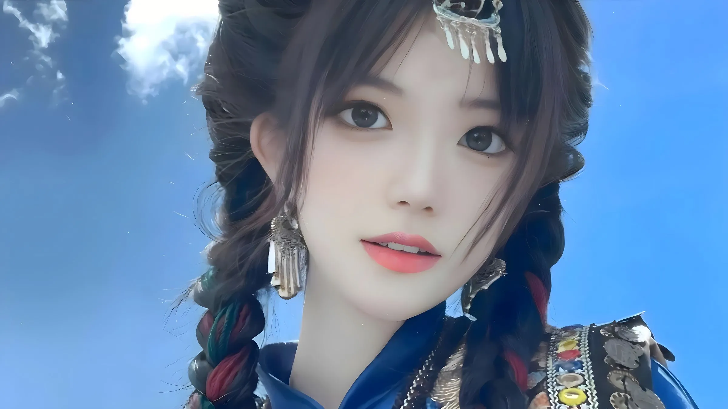 美女 草原上的卓玛 李擎洲 高颜值 壁纸预览
