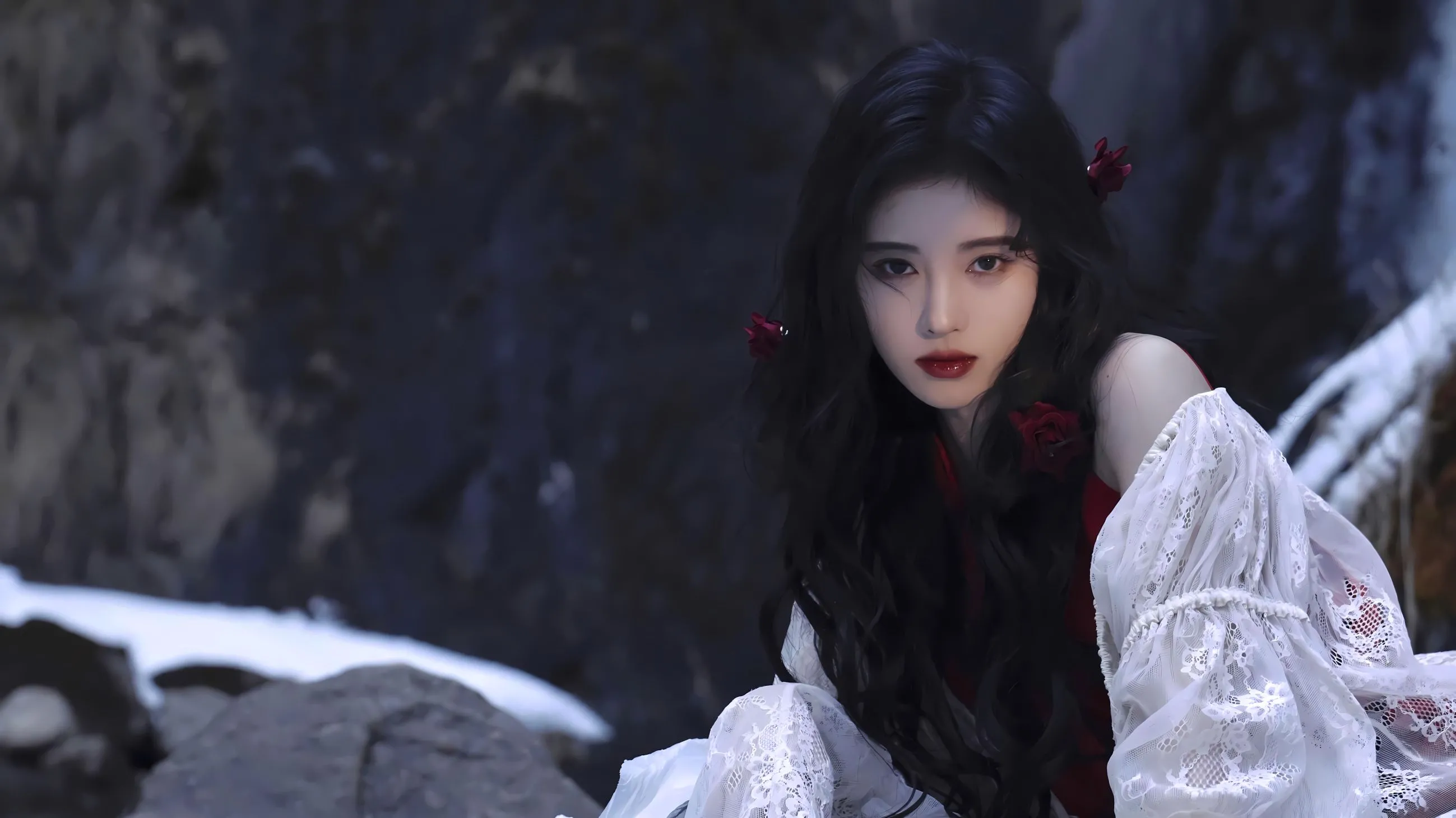 美女 唯美 氛围感 鞠婧祎 壁纸预览