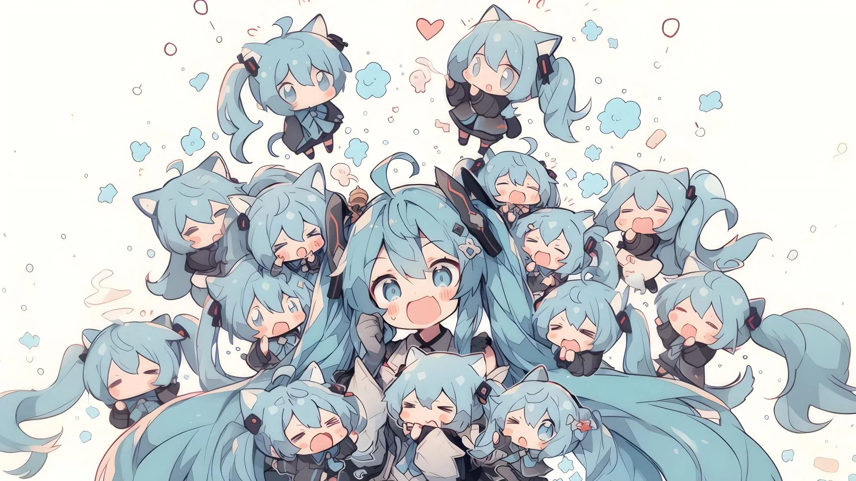 动漫 卡通 初音未来 可爱 壁纸预览
