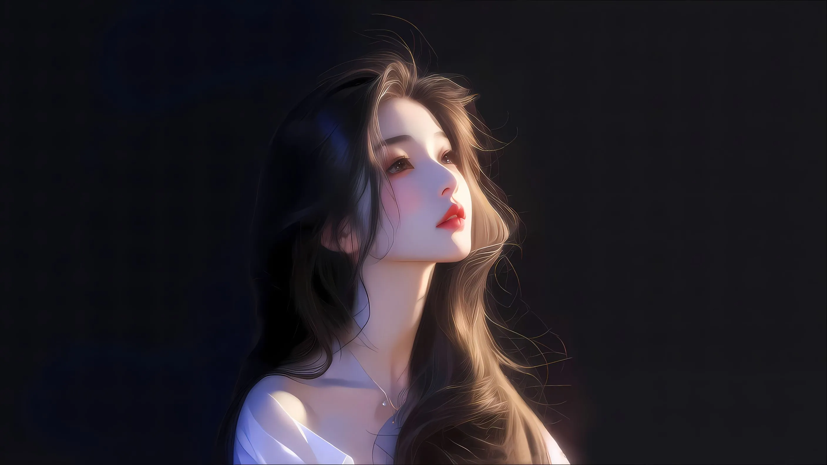 动漫 动漫少女 温柔知性少女 氛围感 壁纸预览
