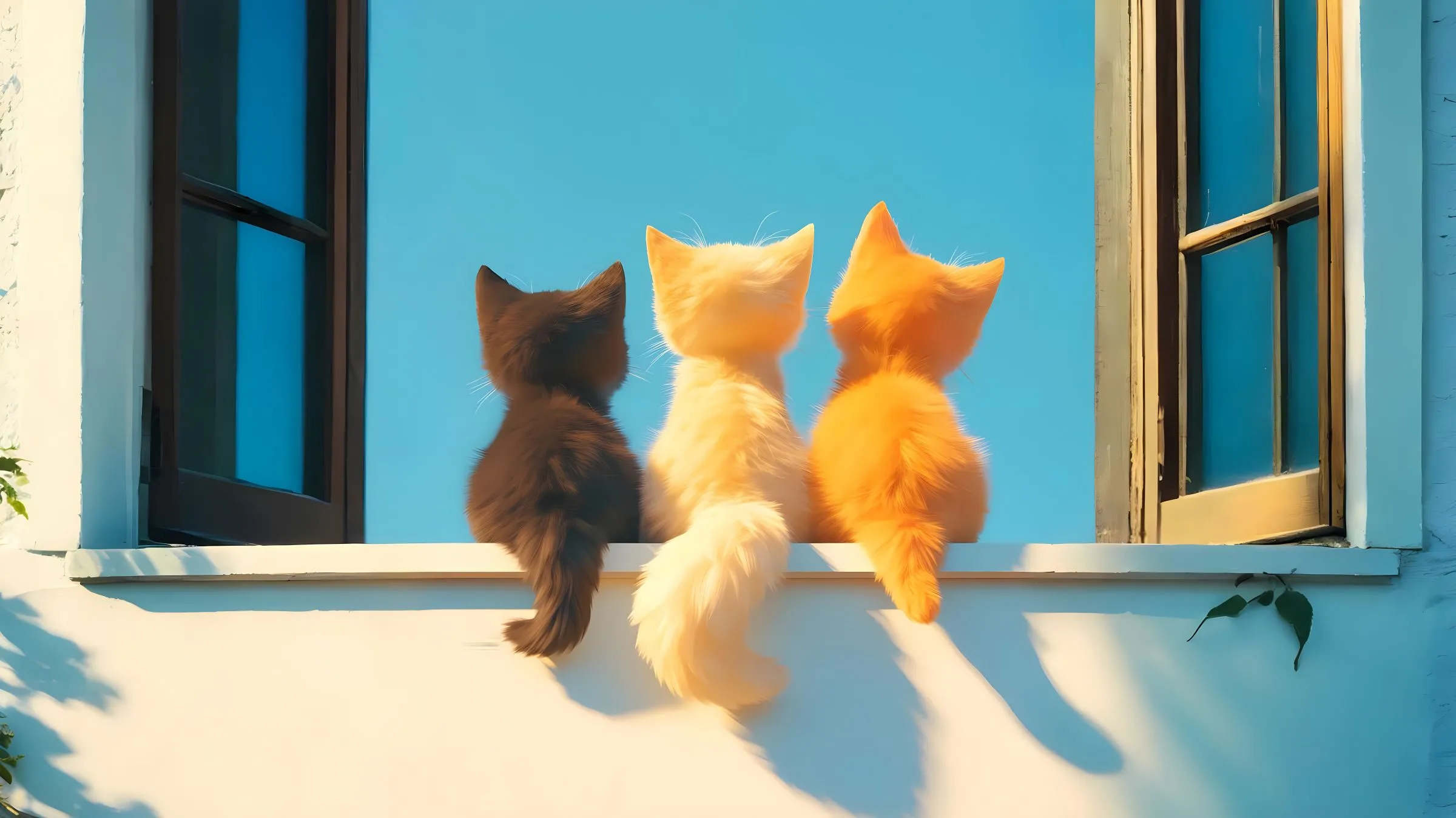 动物 动漫 可爱 猫咪 卡通 壁纸预览