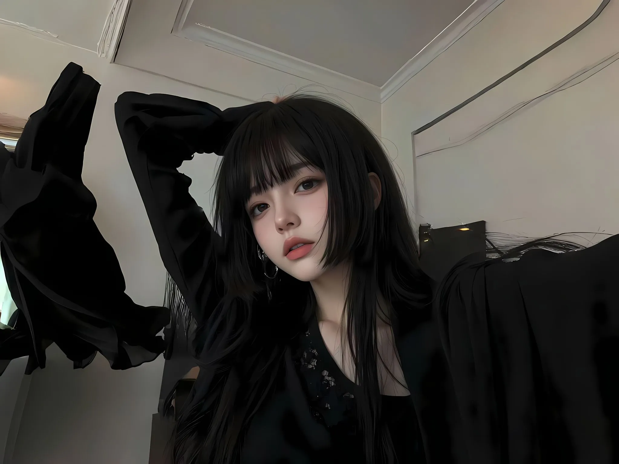 美女 唯美 氛围感 壁纸预览