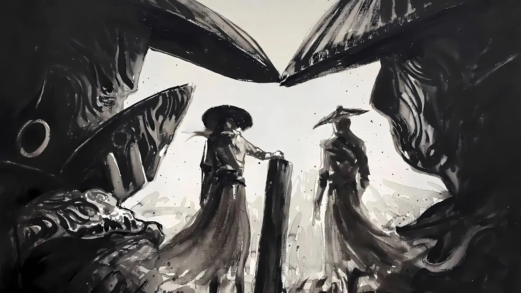 动漫 画江湖之不良人 热血动漫 水墨画 壁纸预览