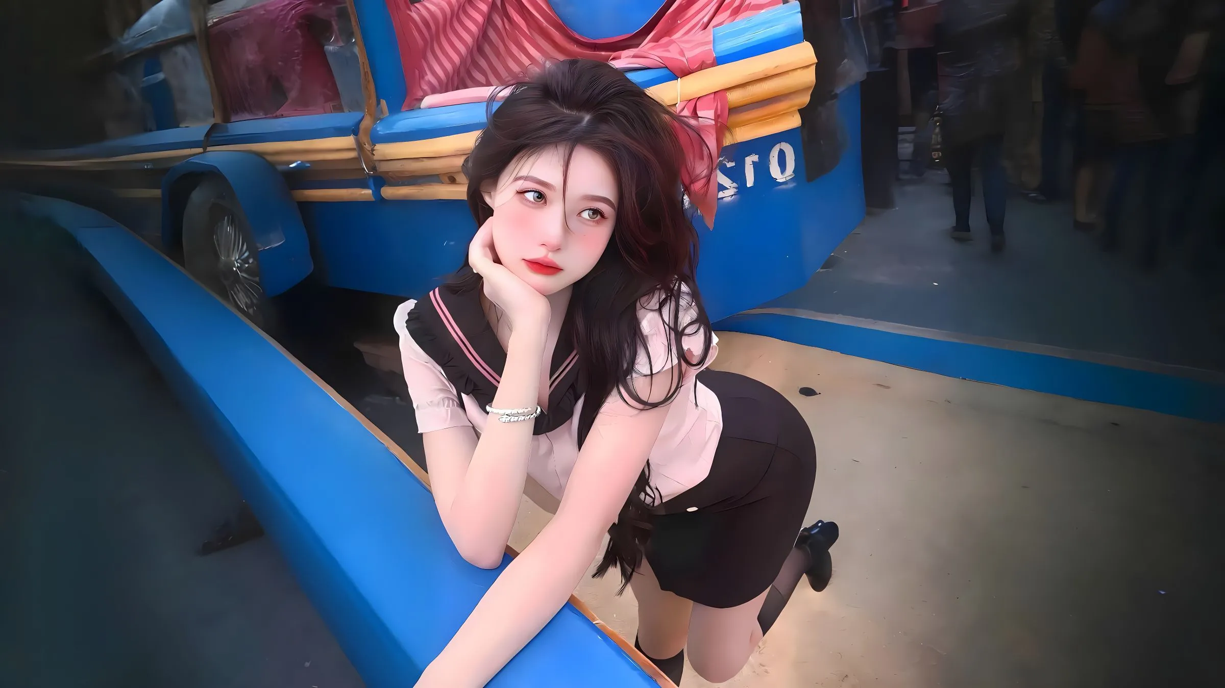 美女 性感 高颜值 氛围感写真 纯欲 壁纸预览