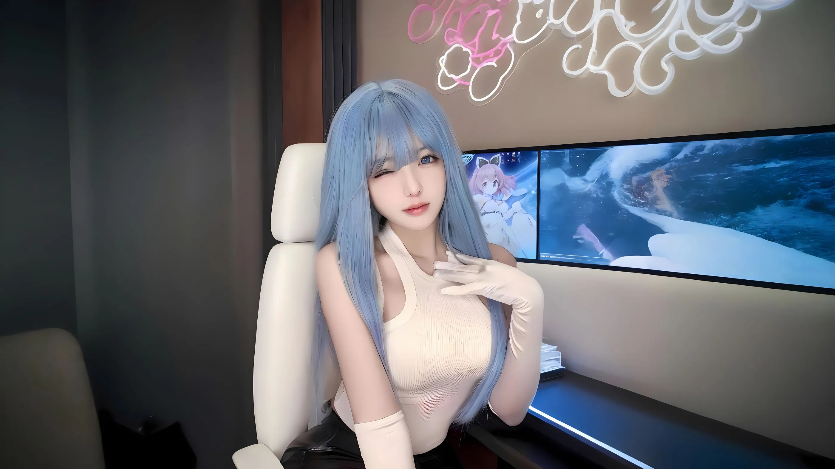 美女 高颜值 性感 氛围感写真 壁纸预览