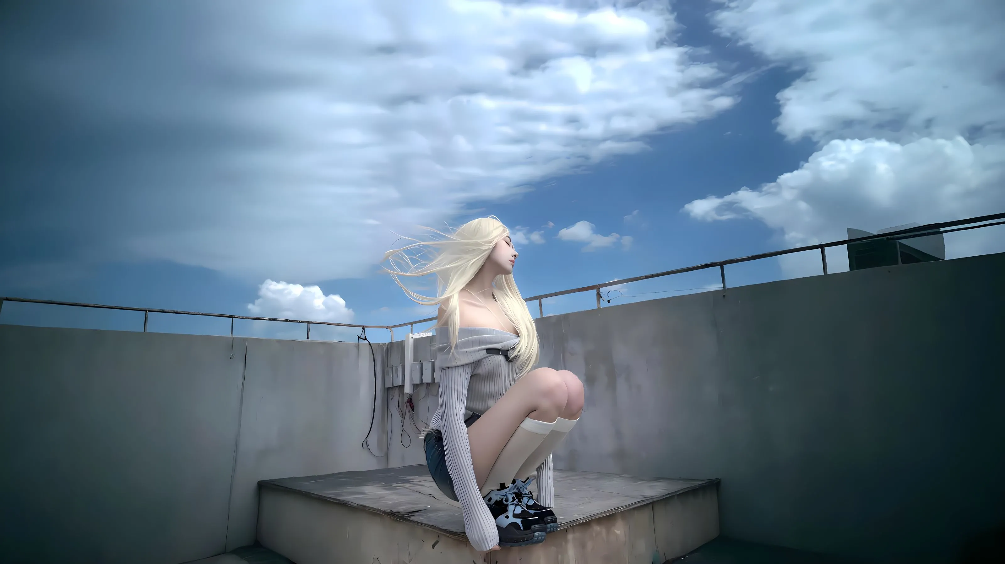 美女 高颜值 性感 清纯少女 氛围感写真 壁纸预览
