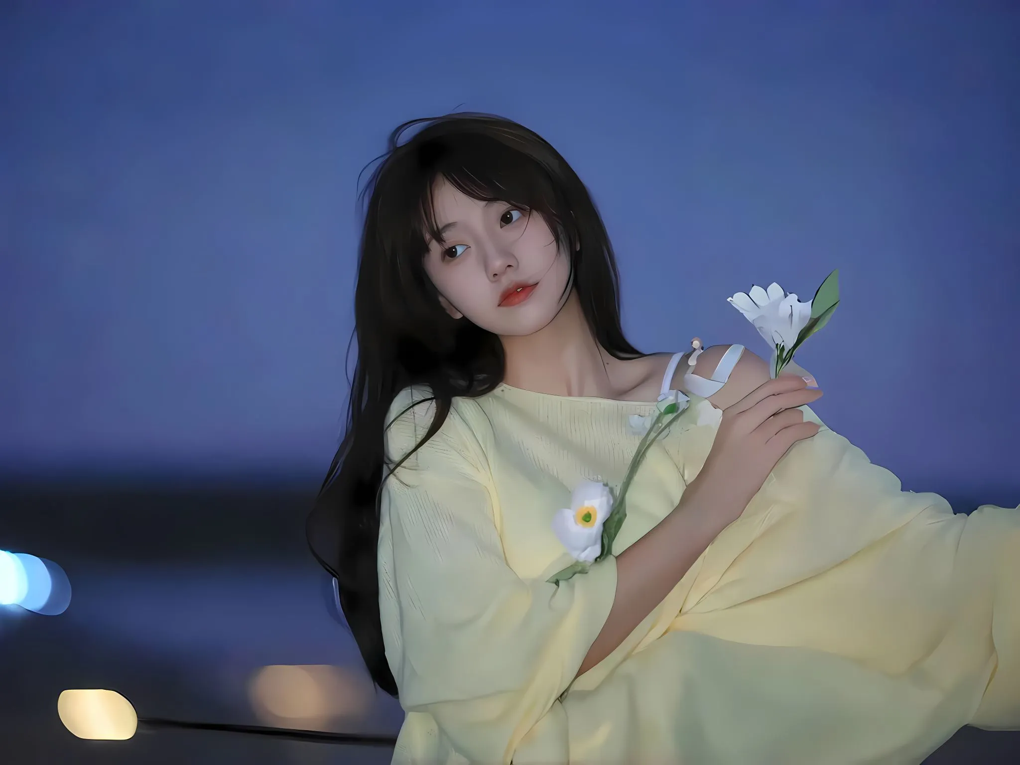 美女 高颜值 氛围 氛围感 黄色 清纯少女 壁纸预览