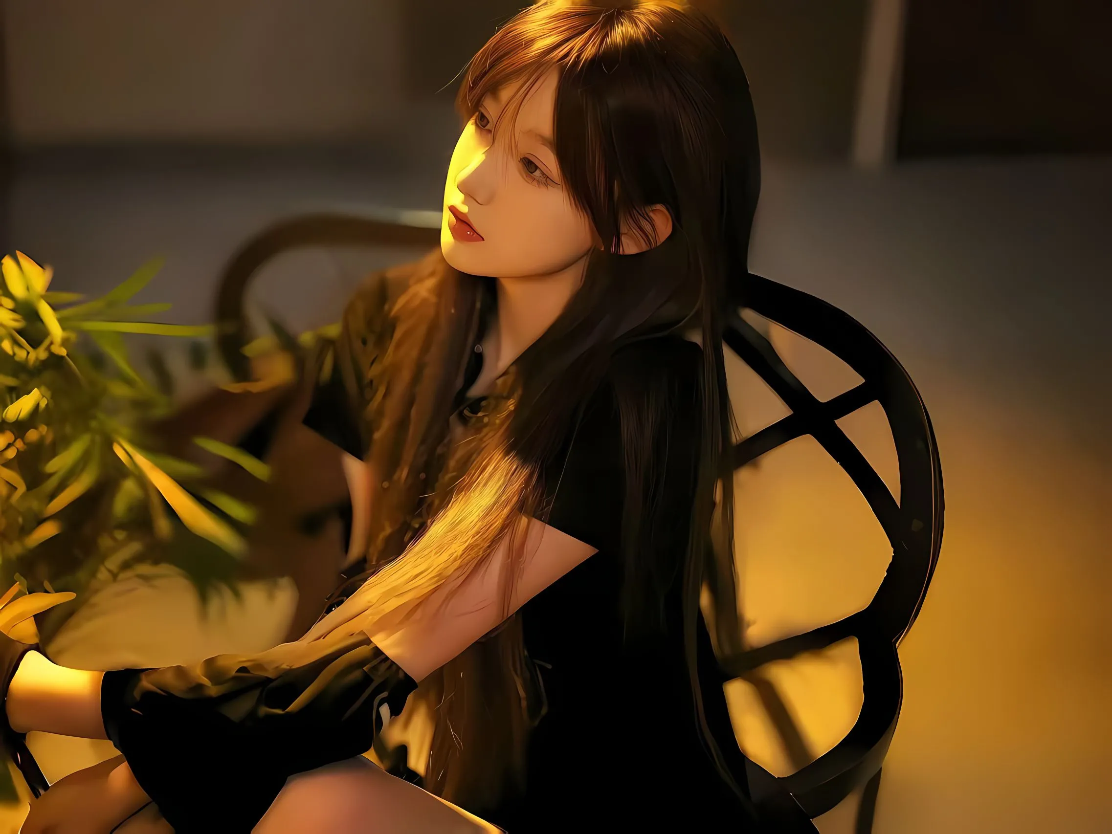 美女 唯美 高颜值 氛围感 长发少女 壁纸预览