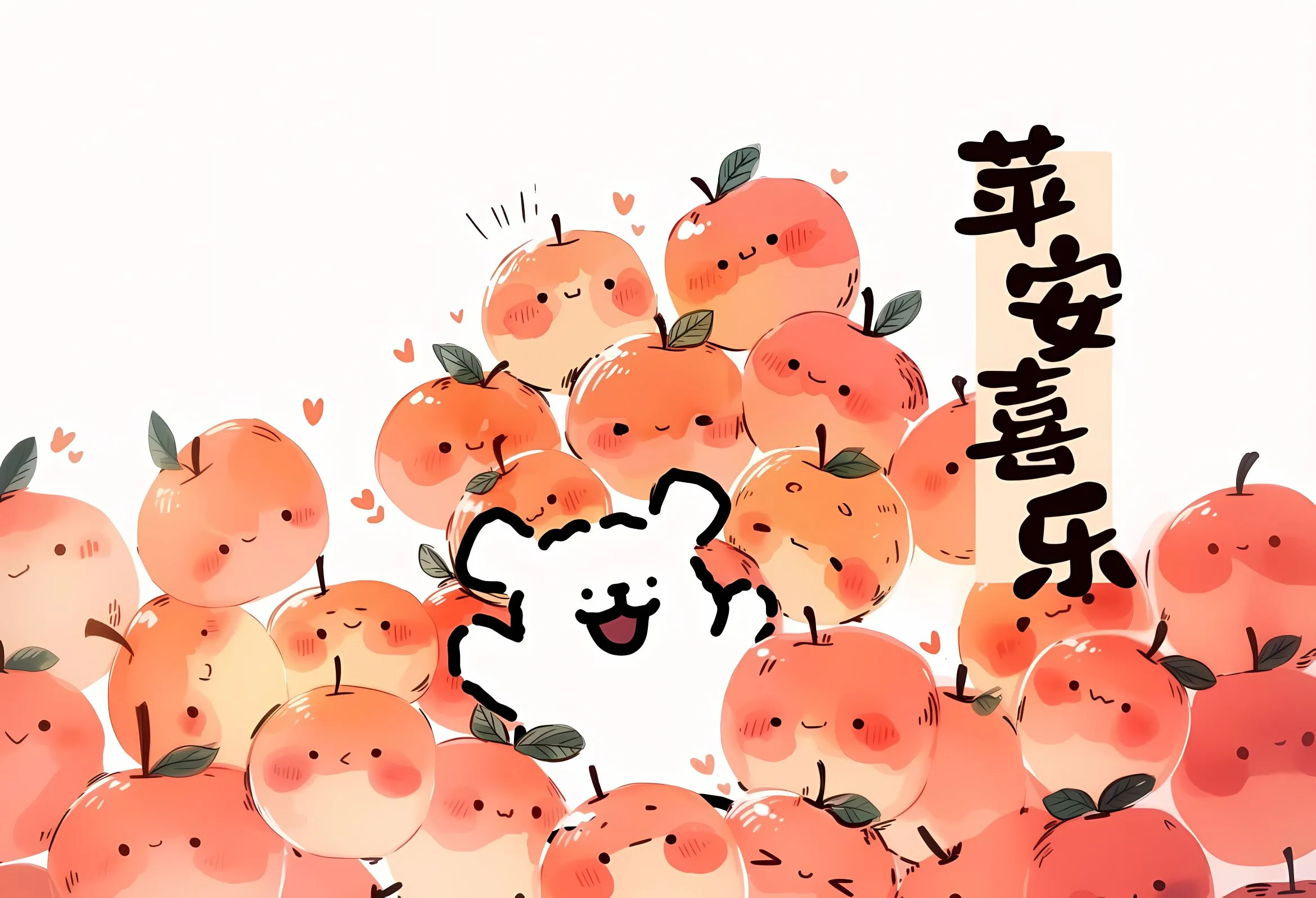 卡通 可爱 新年 壁纸预览