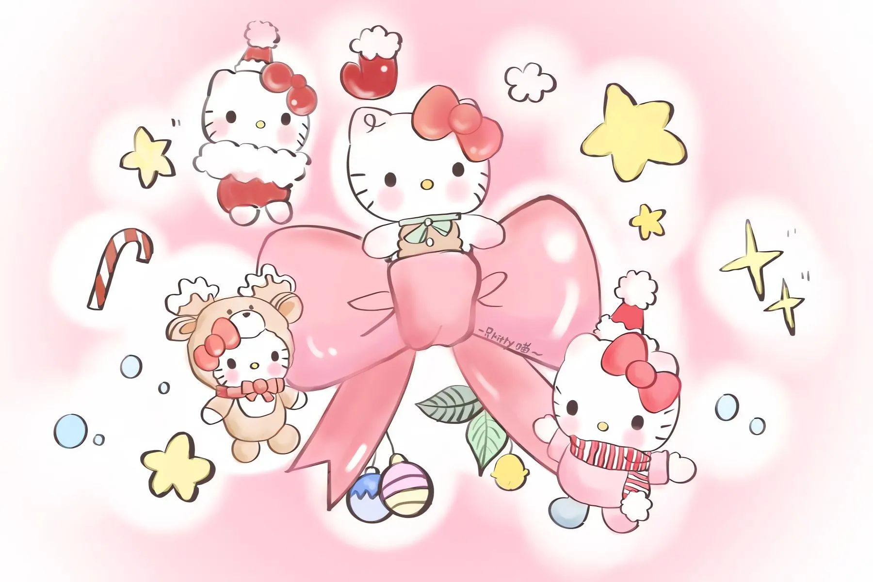 卡通 可爱 helloKitty 壁纸预览