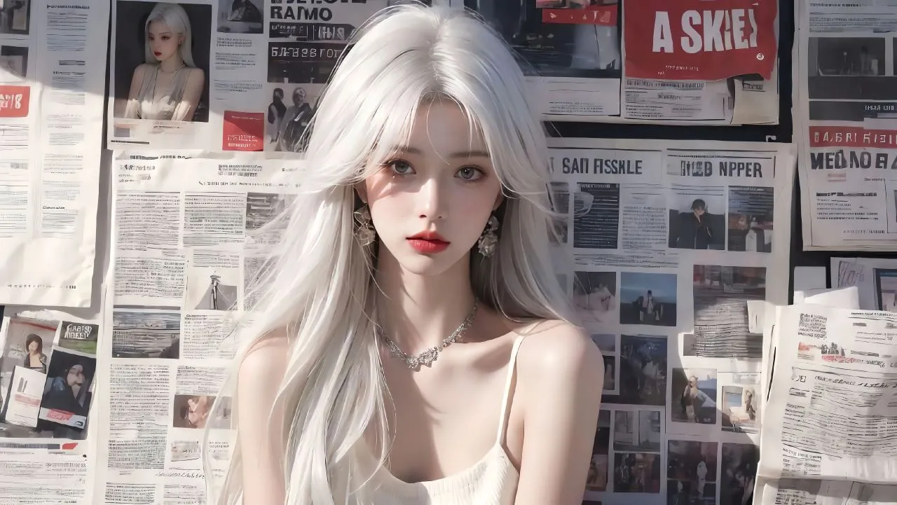 动漫 动漫少女 报纸美女 优雅 壁纸预览