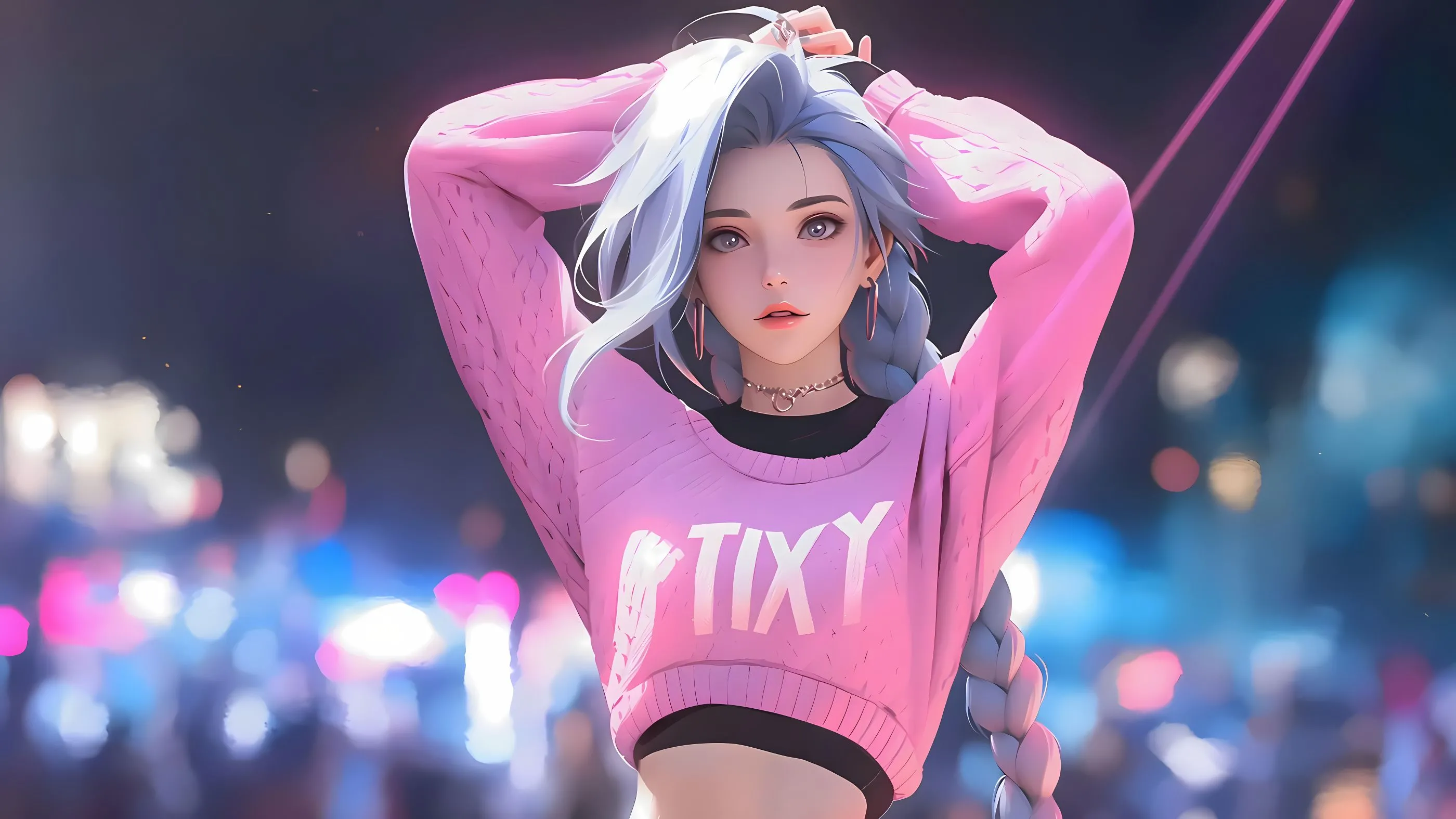 动漫 游戏 美女 金克丝 英雄联盟 壁纸预览